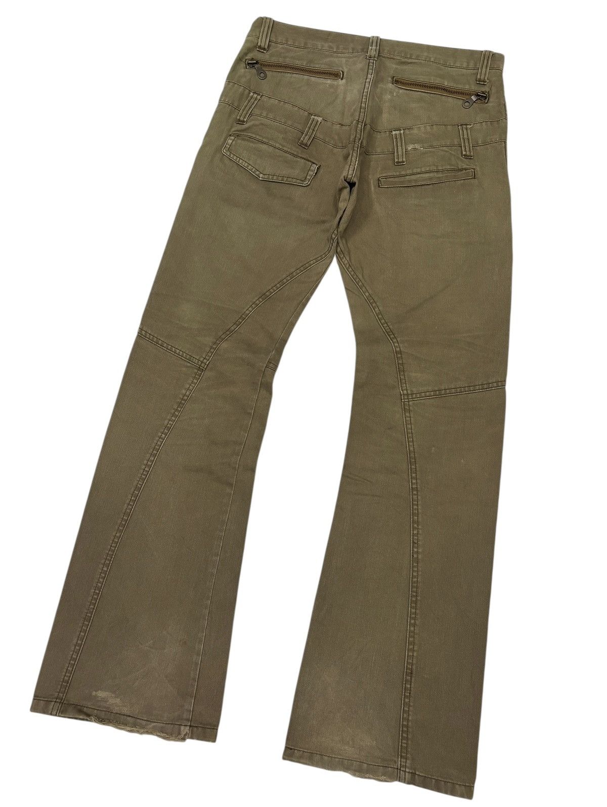 Tete Homme TETE HOMME FLARED DOUBLE WAIST CARGO PANTS Size US 34 / EU 50 - 7 Thumbnail