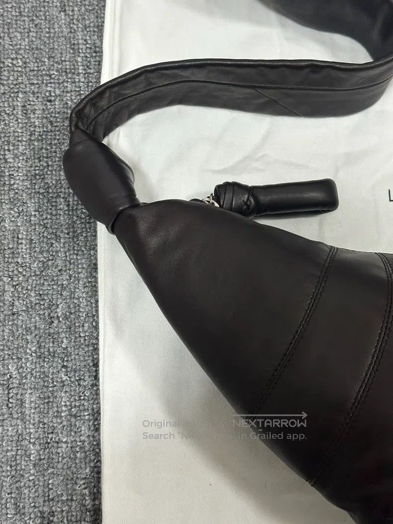 Lemaire LEMAIRE Small Dark Chocolate Lamb Leather Horn Bag Size ONE SIZE - 2 Thumbnail