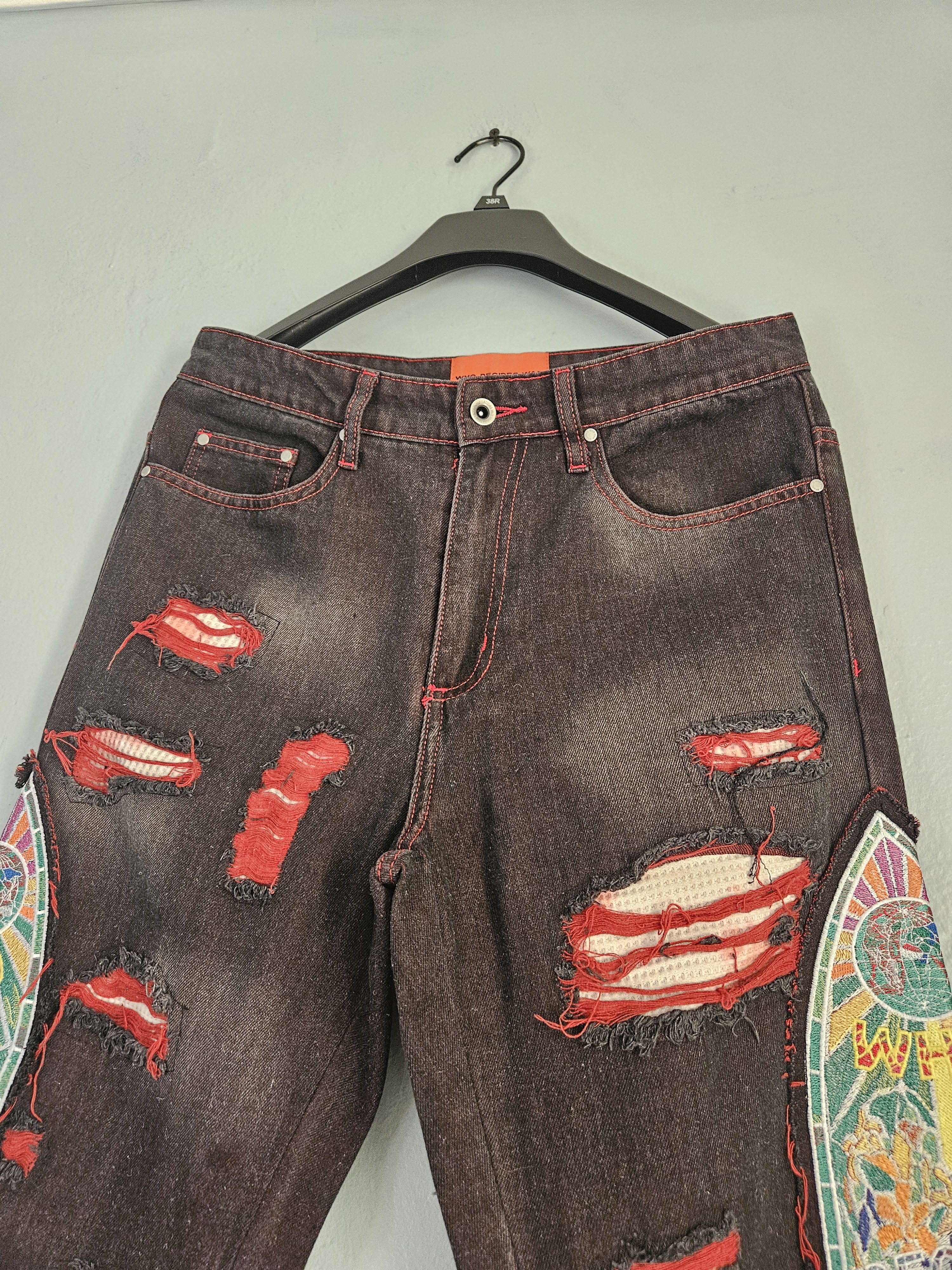 Who Decides War Who Decides War Mrdr Brvdo Crimson Fusion Denim Jeans Size US 30 / EU 46 - 2 Thumbnail