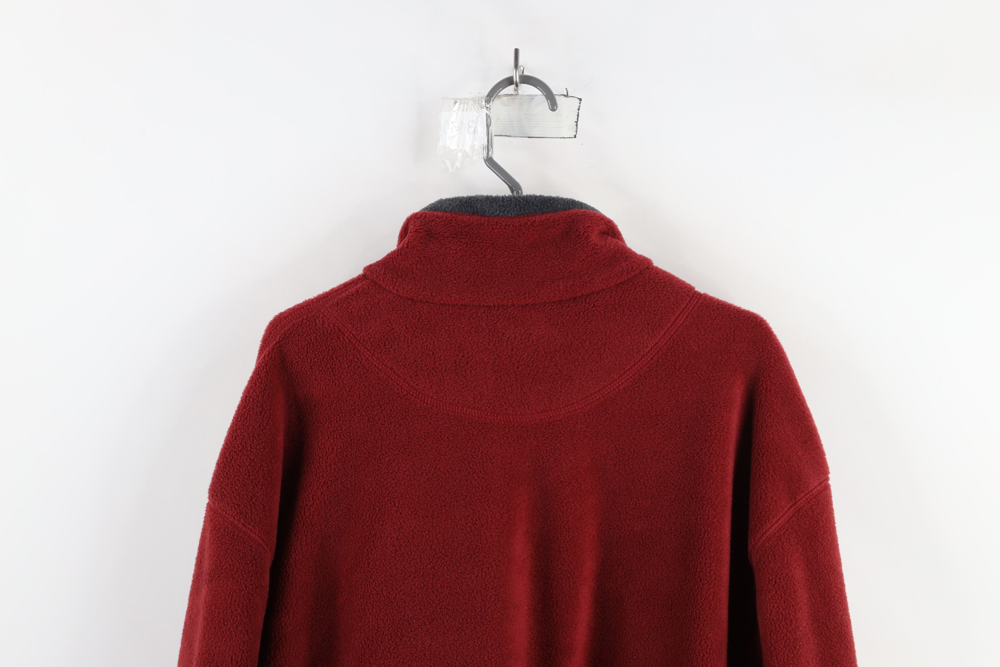 Vintage Vintage 90s Streetwear Baggy Fit Half Zip Fleece Sweater Red Size US XL / EU 56 / 4 - 12 Thumbnail