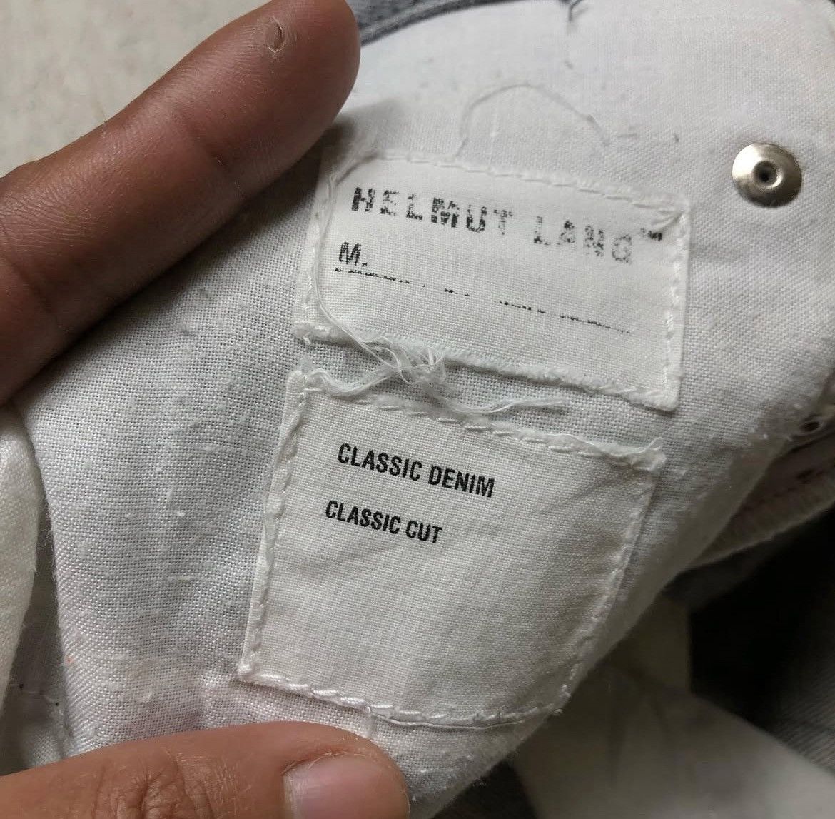 Helmut Lang stone gray classic cut denim Size US 31 - 4 Thumbnail