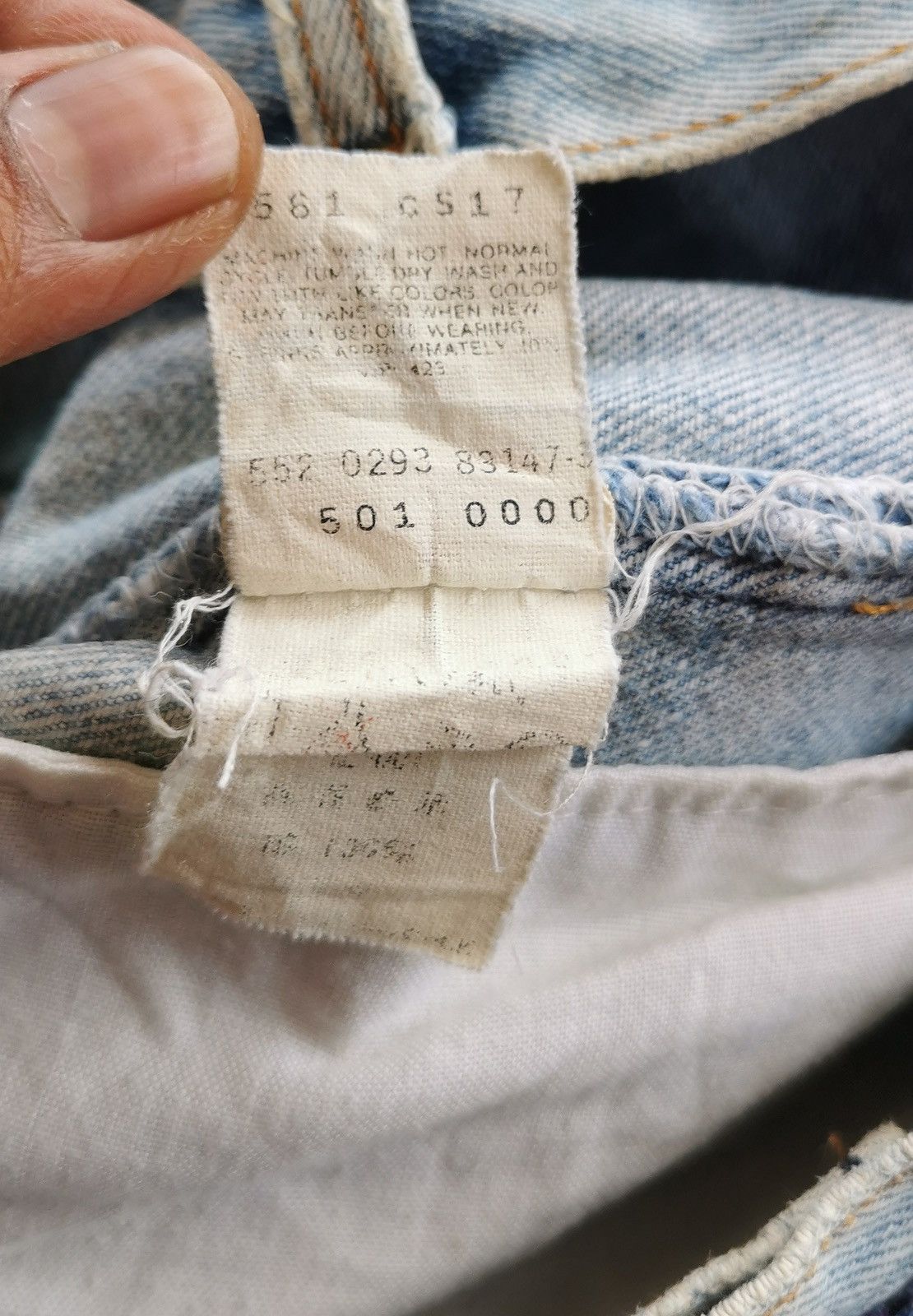 Levi's 90s Vintage Levis 501 Distressed Jeans Size US 30 / EU 46 - 10 Thumbnail