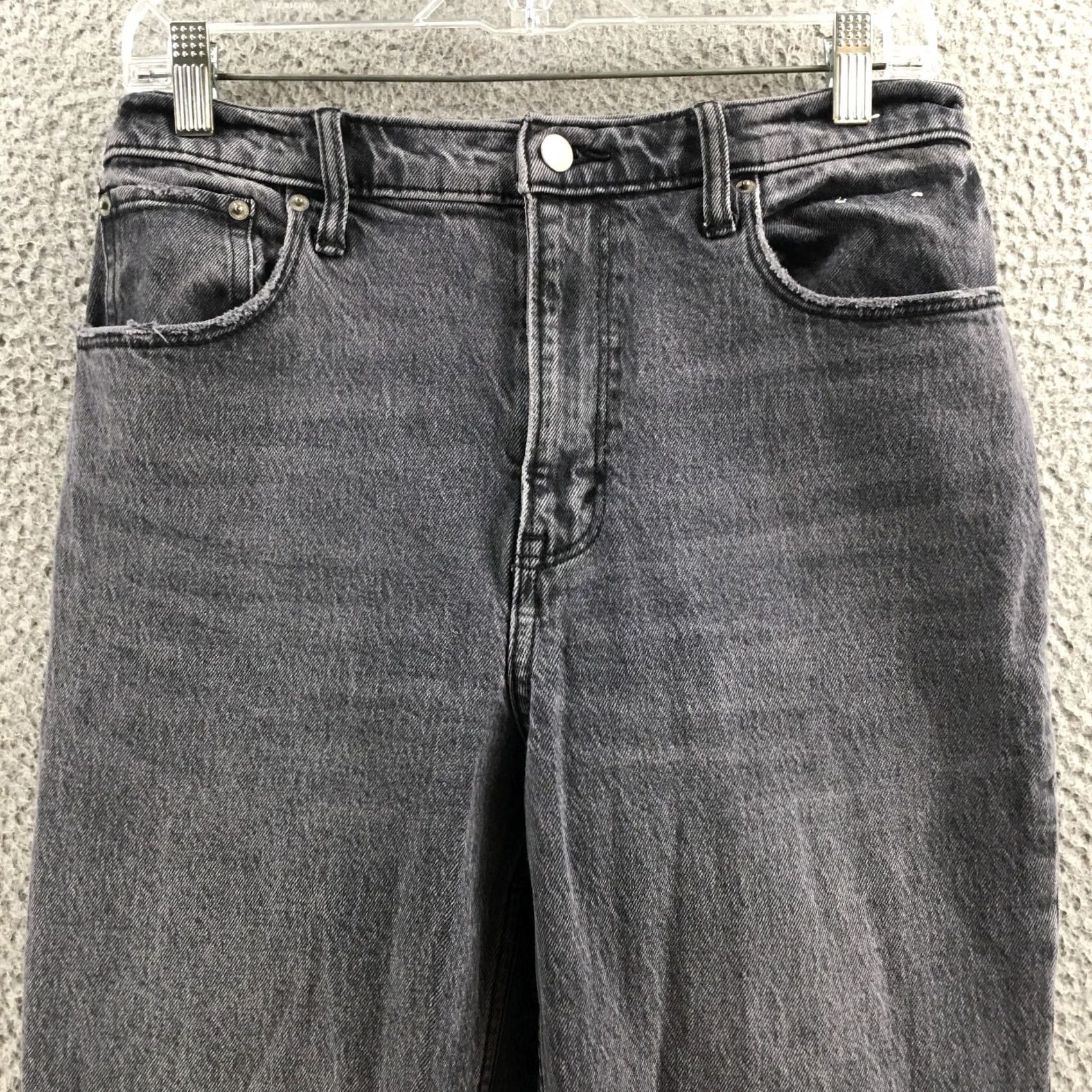 Abercrombie & Fitch Abercrombie & Fitch Jeans Womens 28/6R | Straight Jeans | Gray Zip | 30x30 Inseam 5-Pocket Denim Regular Rise Size 28" / US 6 / IT 42 - 2 Thumbnail