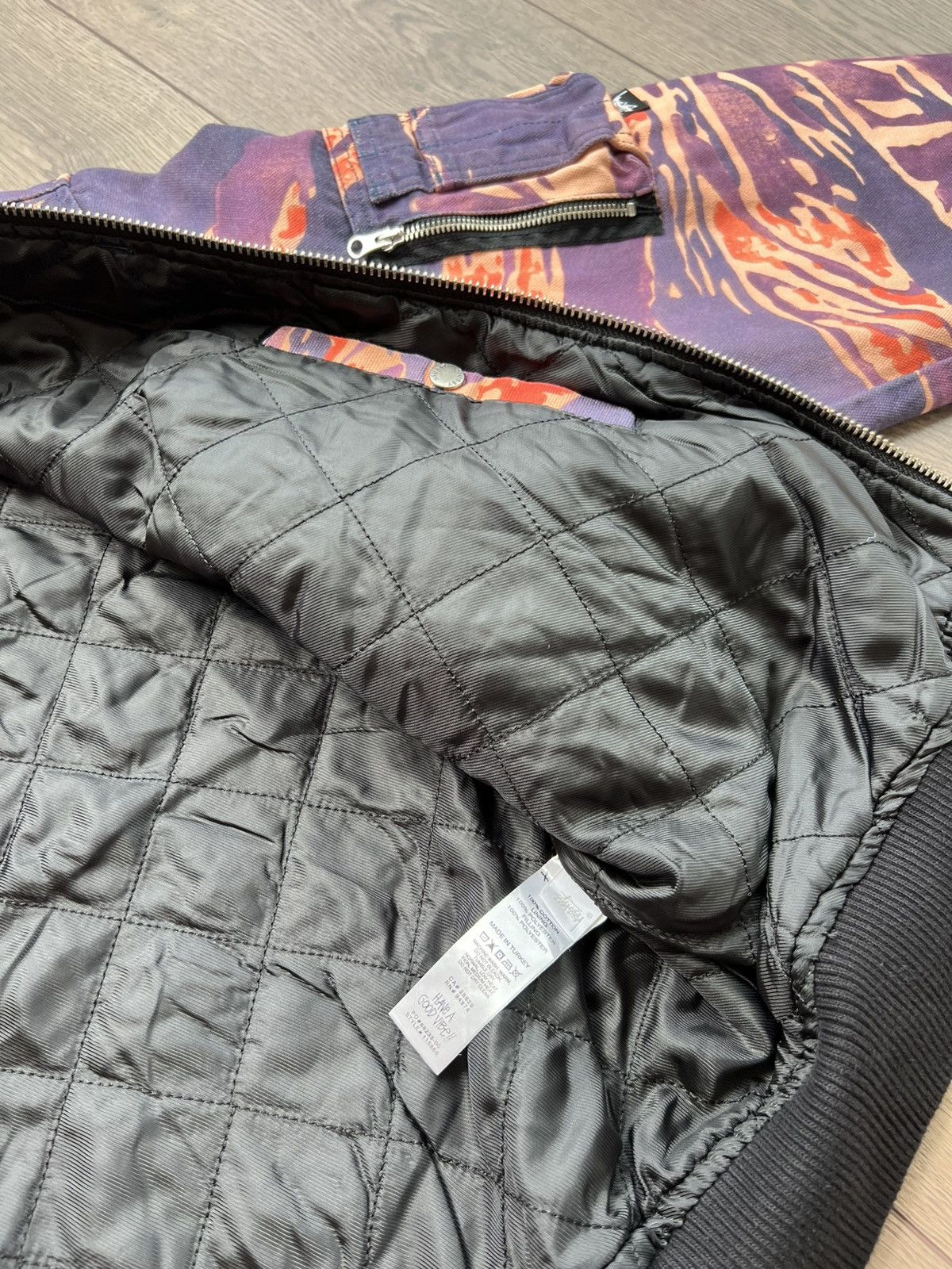 カドカワ　STUSSY × LUCIEN SMITH TIGRIS M Stussy x Lucien Smith Tigris Bomber Jacket Medium