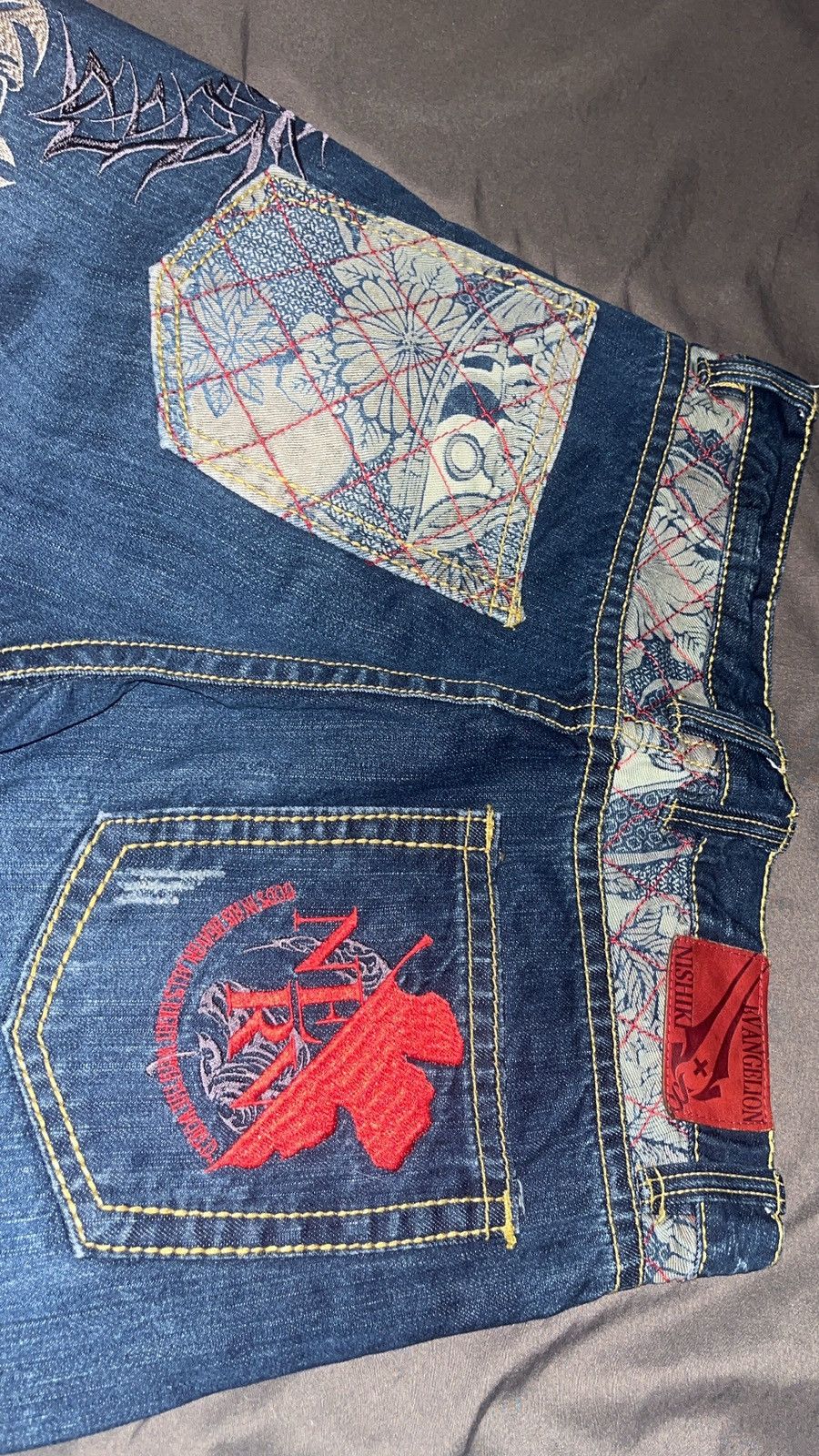 Japanese Brand × Vintage Evangelion Nishiki Jean shorts Size US 32 / EU 48 - 2 Thumbnail