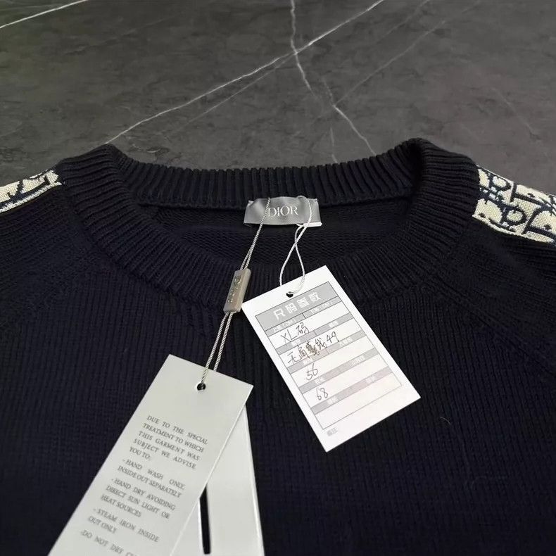 Dior DIOR Black and White Knitted Sweater XL-2505 Size US XL / EU 56 / 4 - 3 Thumbnail