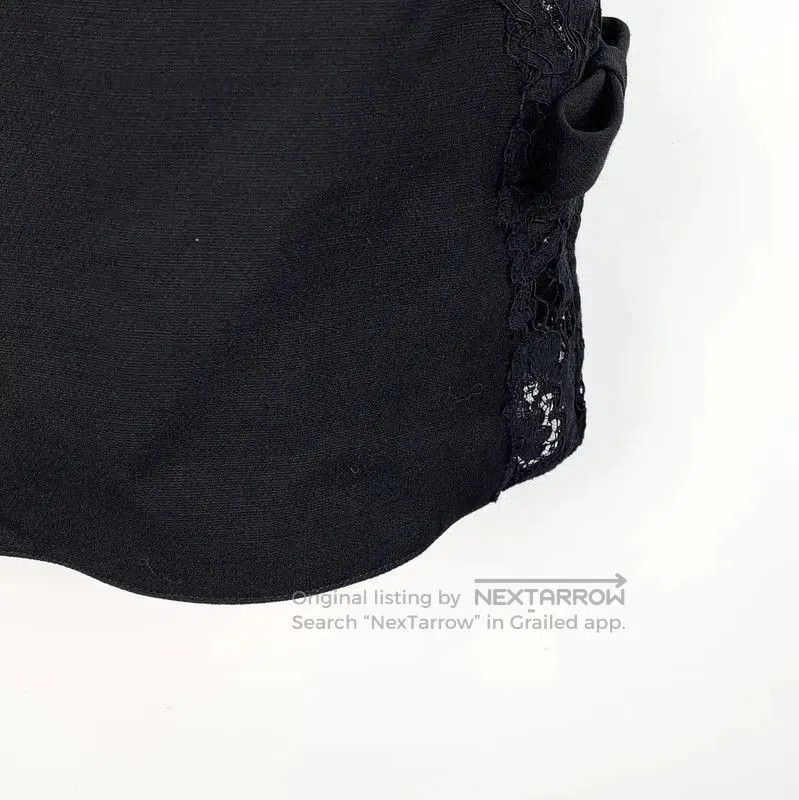 Valentino Valentino Black Cotton Dress with Lace Detail . Size M / US 6-8 / IT 42-44 - 4 Thumbnail