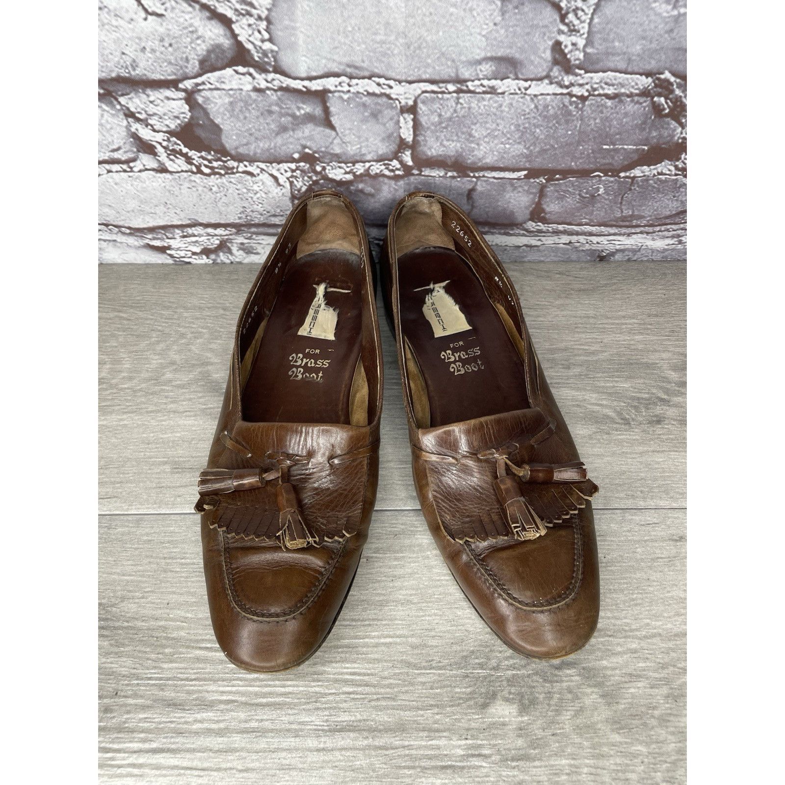 Moreschi Moreschi Brass Boot Brown Leather VTG Tassel Loafer Dress Sh Size US 8.5 / EU 41-42 - 3 Thumbnail