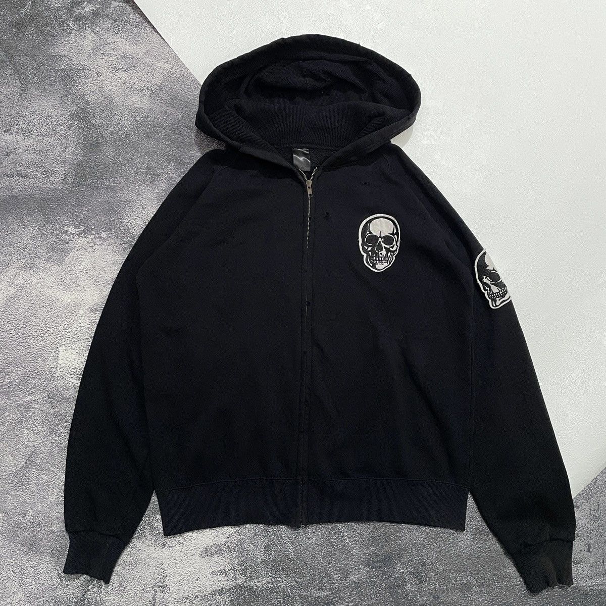 Number (N)ine 04ss Number nine skull zip hoodie archive size 2