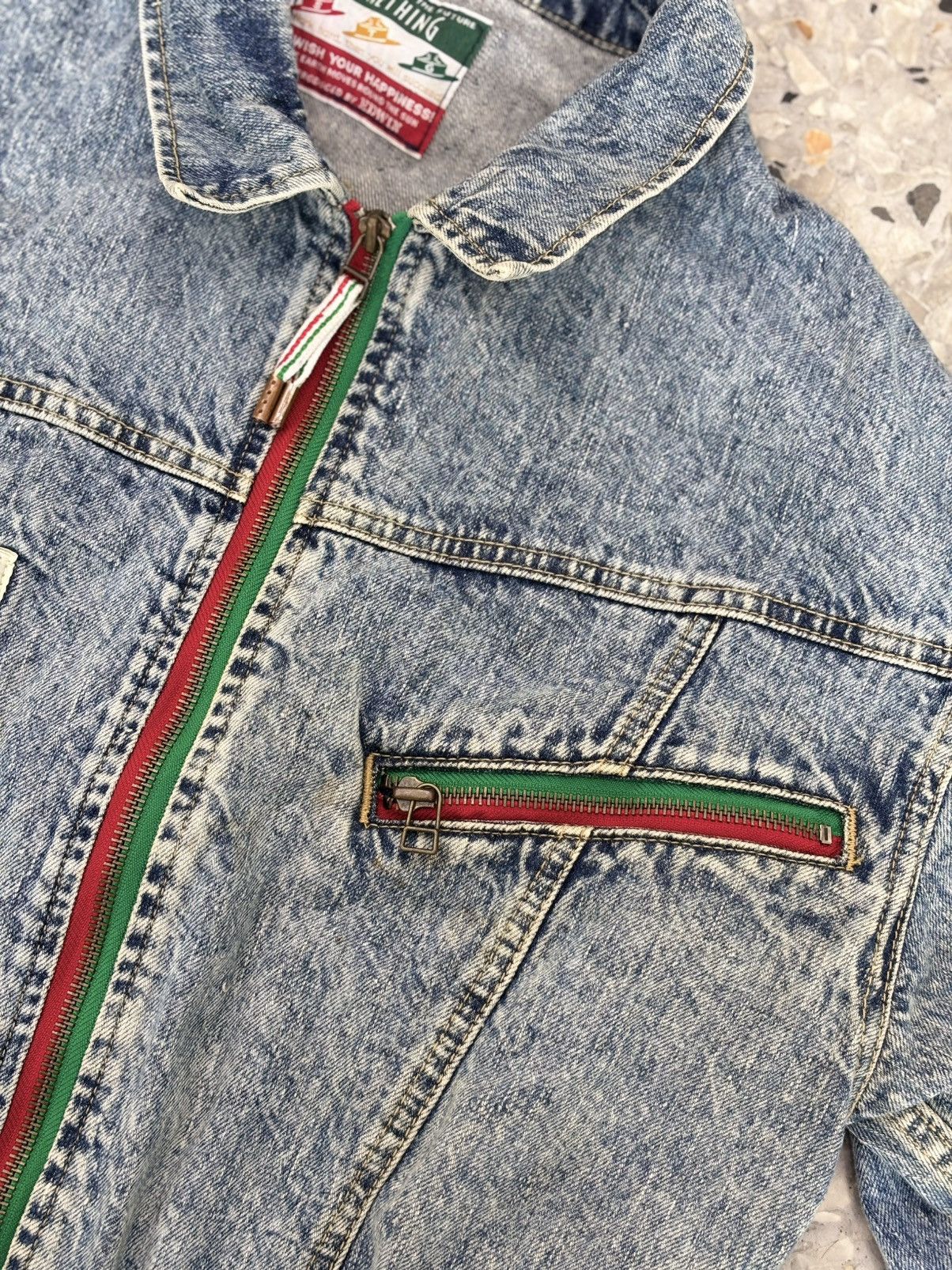 Edwin × Japanese Brand Edwin Jacket 🩵 stone wash 🏍️ Size US S / EU 44-46 / 1 - 5 Thumbnail