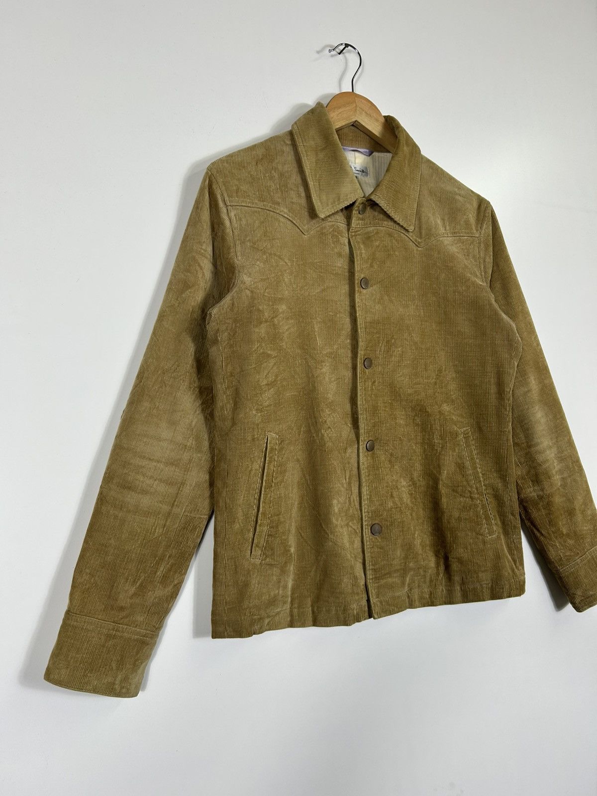 Paul Smith × Vintage 🔥Vintage Paul Smith Corduroy Snap Button Denim Jacket Size US M / EU 48-50 / 2 - 2 Thumbnail