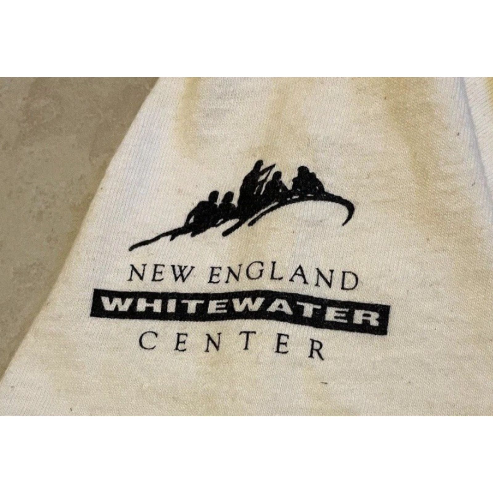Vintage VINTAGE Kennebec Whitewater Rafting Shirt XL Beige Abstract Art Men T-Shirt 90s USA Sports Beach Surf Size US XL / EU 56 / 4 - 3 Thumbnail