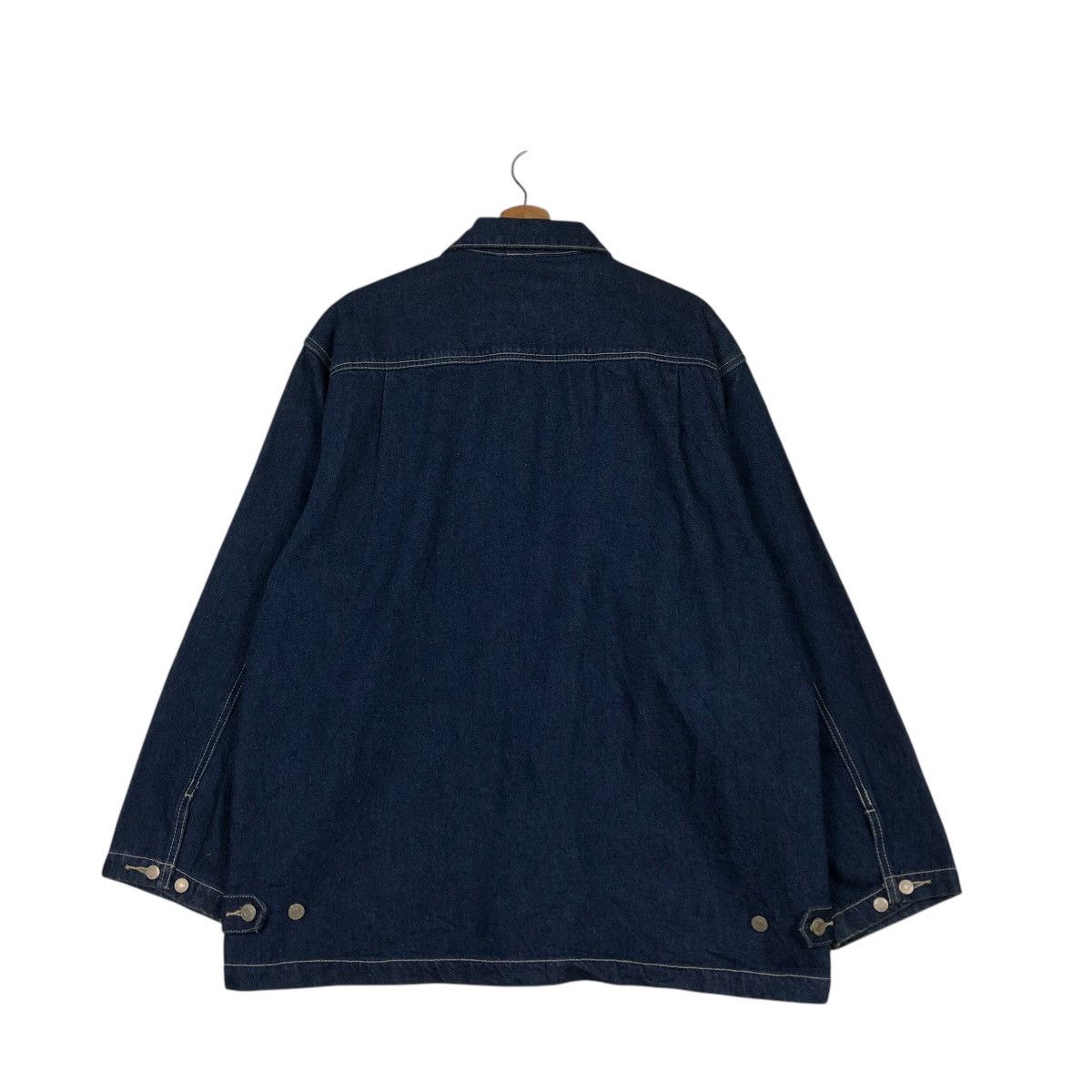 Japanese Brand 🔥VINTAGE DENIM CHORE JACKET HILL CROP POCKET ISSEY MIYAKE Size US M / EU 48-50 / 2 - 9 Thumbnail