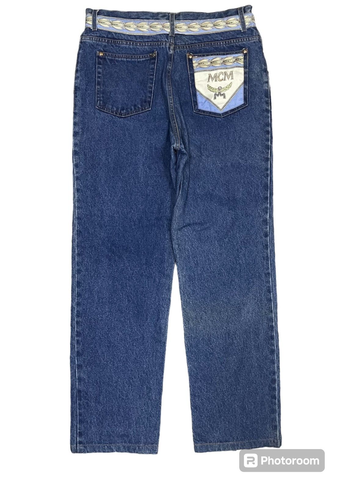 MCM 90s MCM DENIM BAGGY JEANS RARE DESIGN Size US 30 / EU 46 - 3 Thumbnail