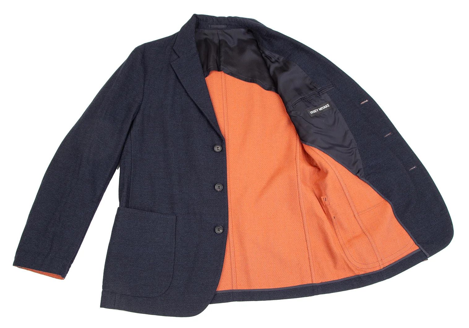 Issey Miyake Wool Double-Faced Patch Pocket Jacket in Navy Size US XL / EU 56 / 4 - 10 Thumbnail