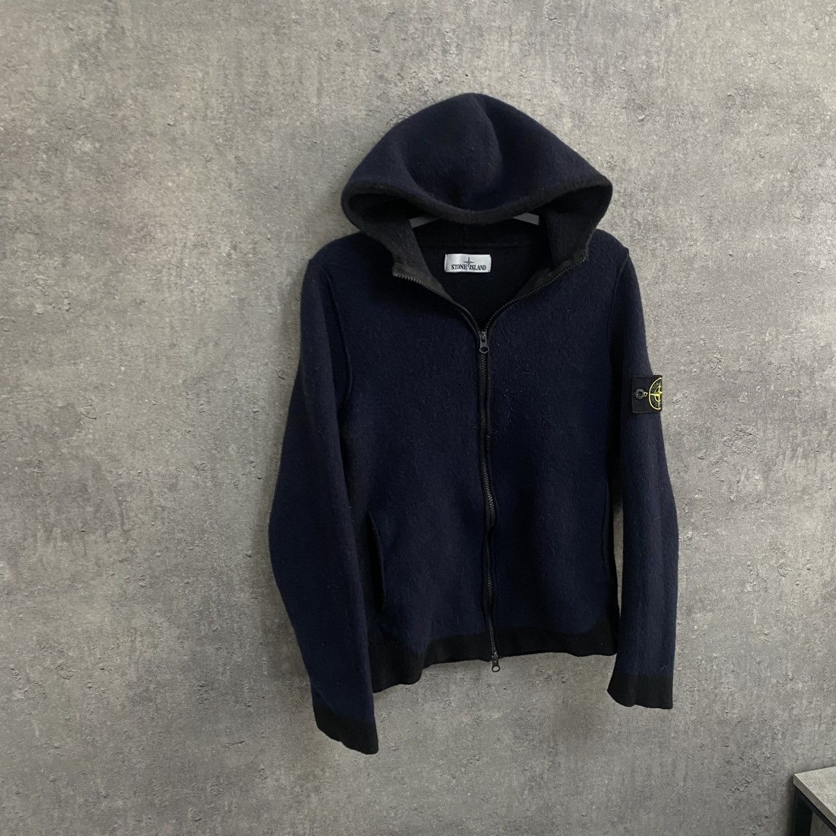 Stone Island Stone Island Wool Zip Hoodie Fleece Jacket Size US S / EU 44-46 / 1 - 3 Thumbnail