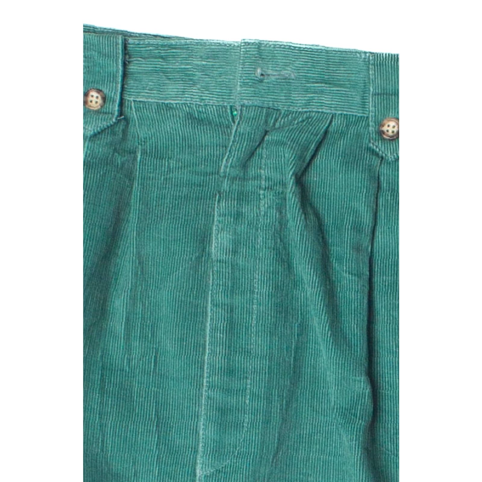 Eddie Bauer VINTAGE Eddie Bauer Teal Corduroy Pencil Skirt Small Retro High Waist Womens Size 28" / US 6 / IT 42 - 2 Thumbnail