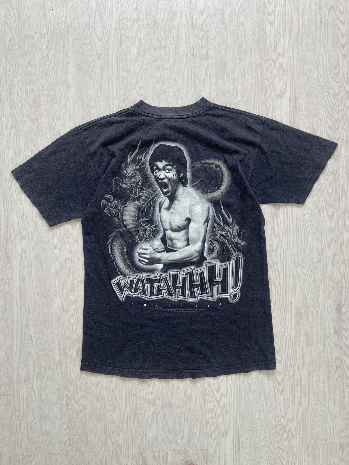 Vintage Vintage 1990’s Bruce Lee Dragon Movie Promo Tshirt Size US M / EU 48-50 / 2 - 1 Thumbnail