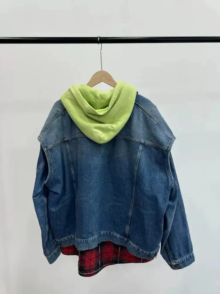 Balenciaga Sz 44 Balenciaga 18AW 2 in 1 Heavy Denim Jacket-2505 Size US S / EU 44-46 / 1 - 3 Thumbnail