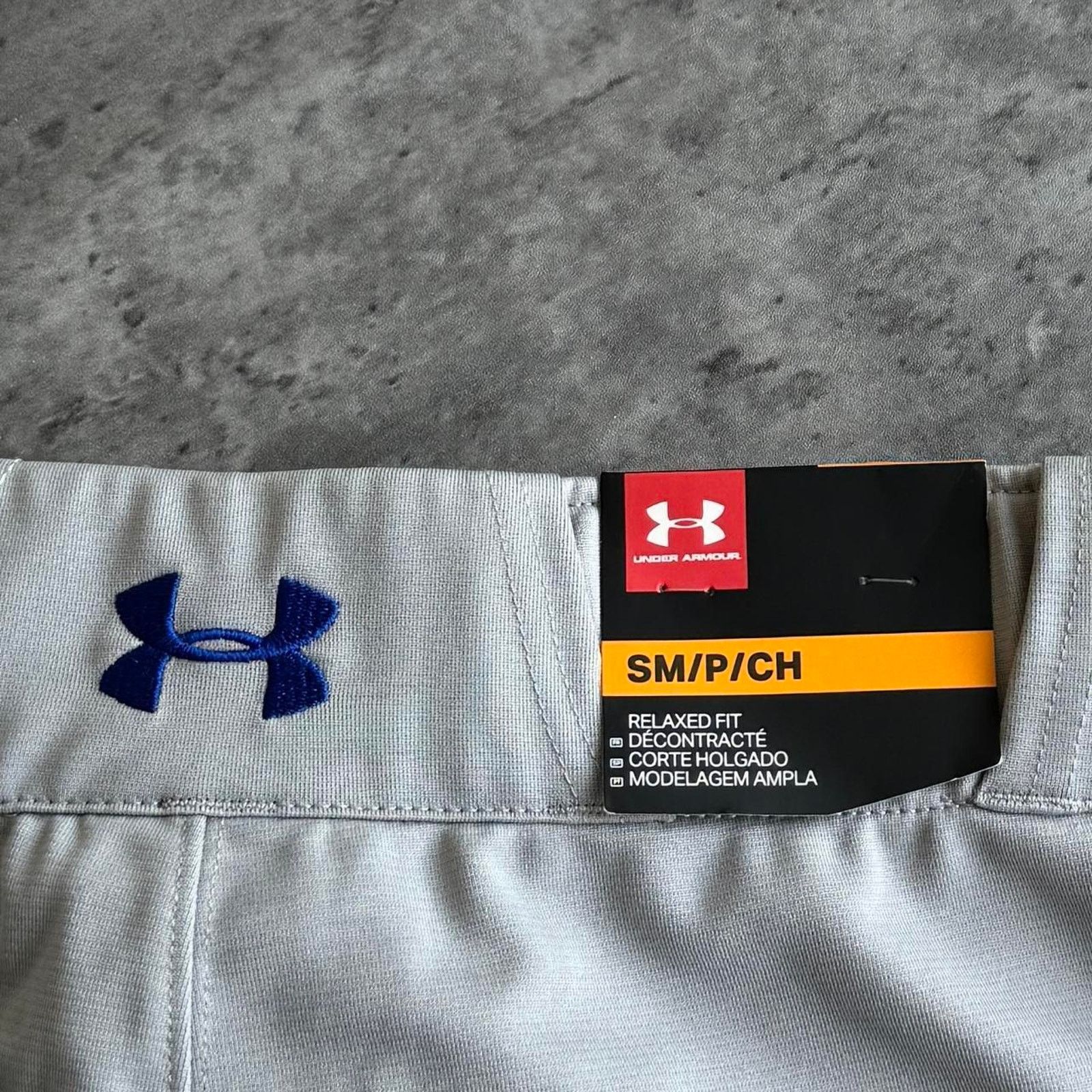 Under Armour × Vintage Brand New Under Armour Grey & Blue Baseball Pants Size US 29 - 4 Thumbnail