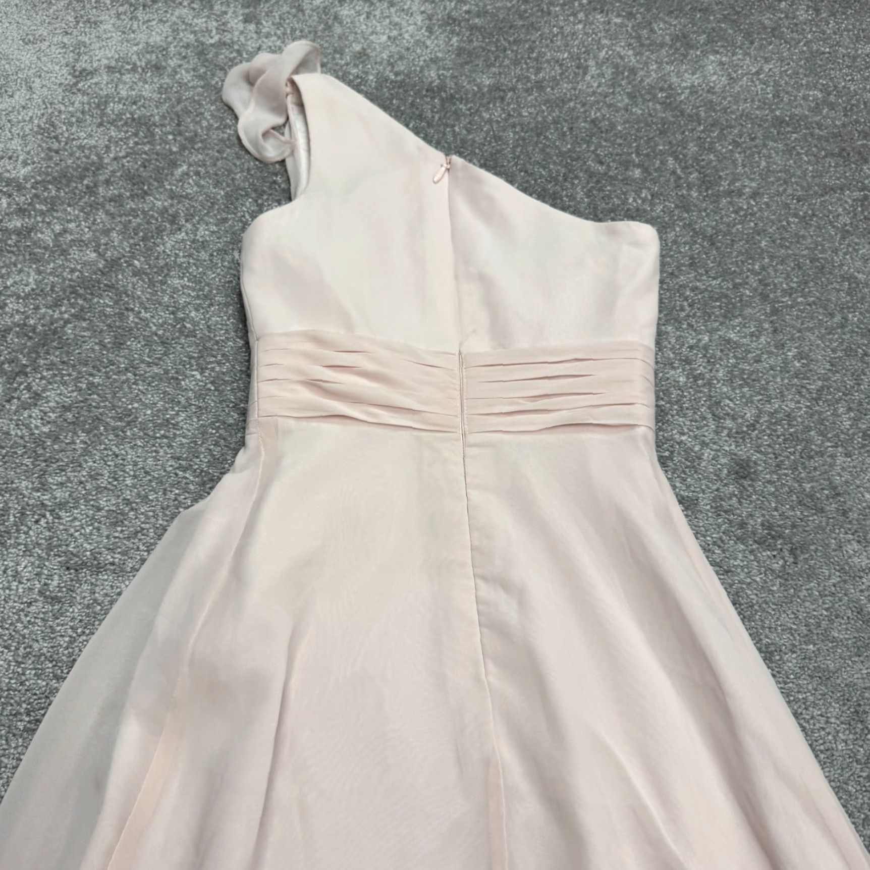 Pinko **Azazie Cleo Bridesmaid Formal Long Dress Pink One Shoulder Chiffon** User: **Cleo Azazie Bridesmaid Formal Long Pink Chiffon One Shoulder** Size XL / US 12-14 / IT 48-50 - 3 Thumbnail