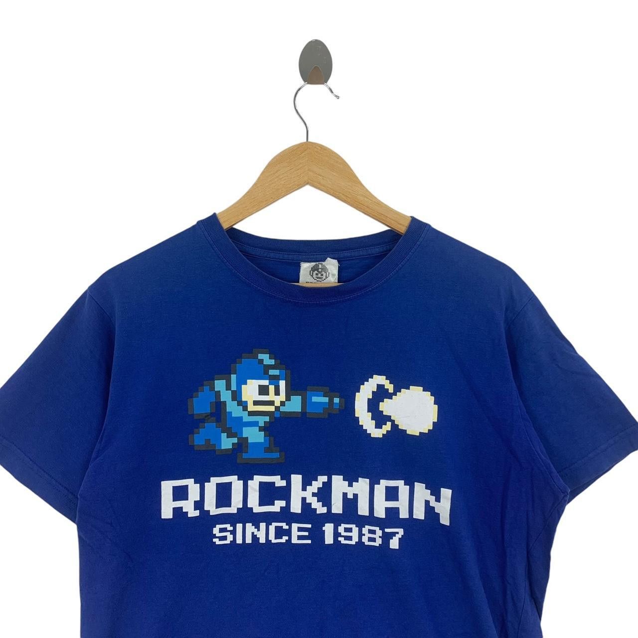 Vintage Vintage MEGA MAN ROCKMAN Capcom Video Game Tee Shirt Size US M / EU 48-50 / 2 - 2 Thumbnail