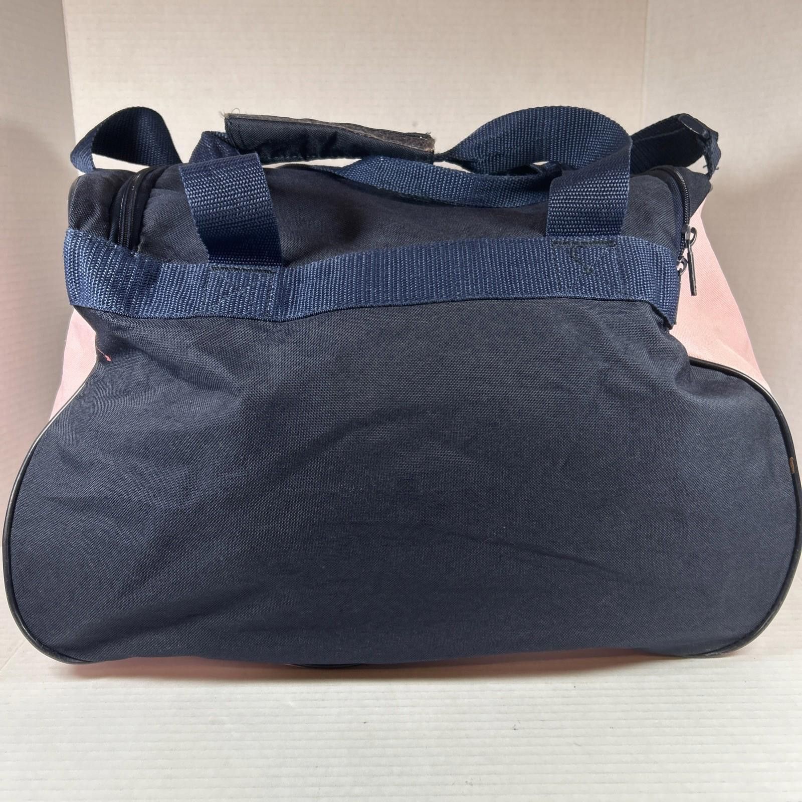 Adidas ADIDAS Defender Duffel Bag Blue Pink Fonts Gym Travel Size ONE SIZE - 3 Thumbnail