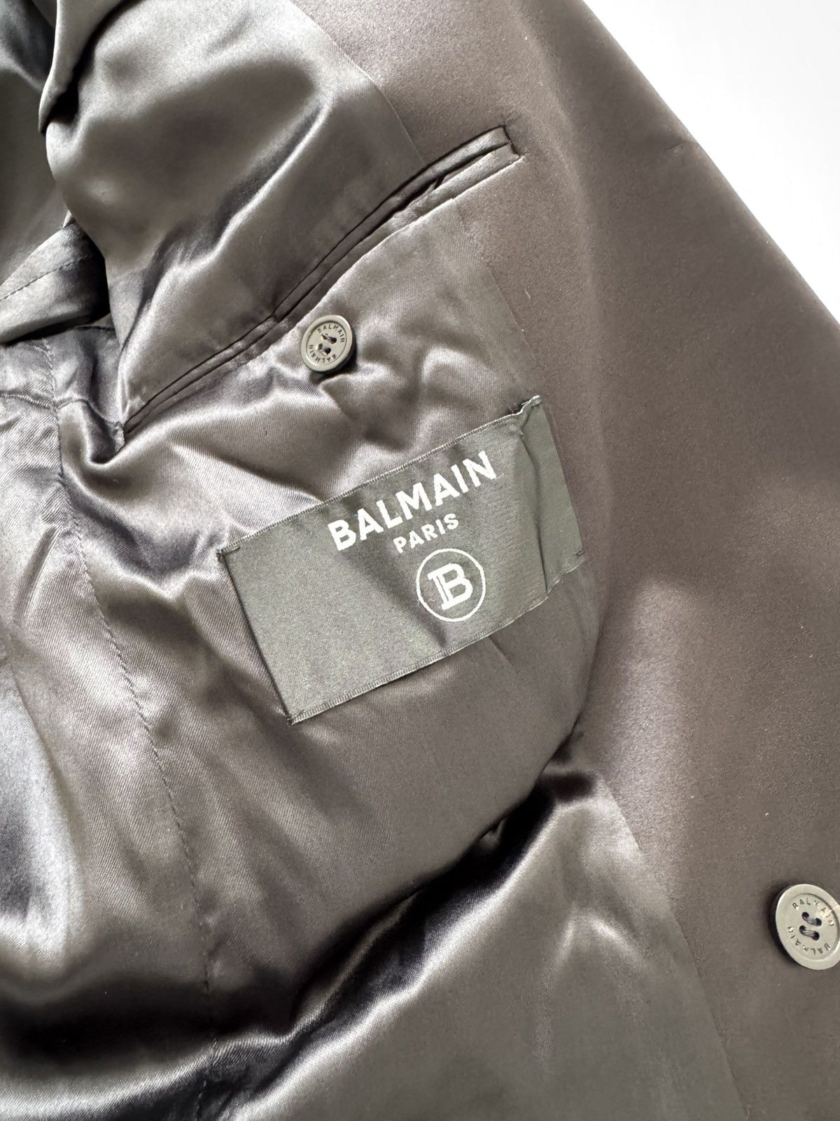 Balmain BALMAIN Double-breasted satin-lapel jacket Size 50R - 5 Thumbnail
