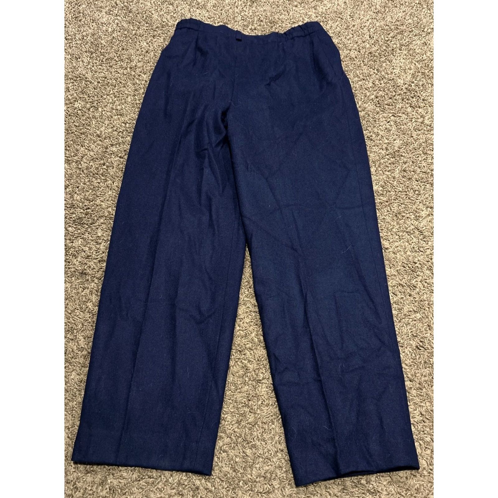 Vintage VINTAGE Panther Pants Size 14 Navy Blue High Rise Wool Blend Lined Ladies A36 Size 36" / US 14 / IT 50 - 3 Thumbnail