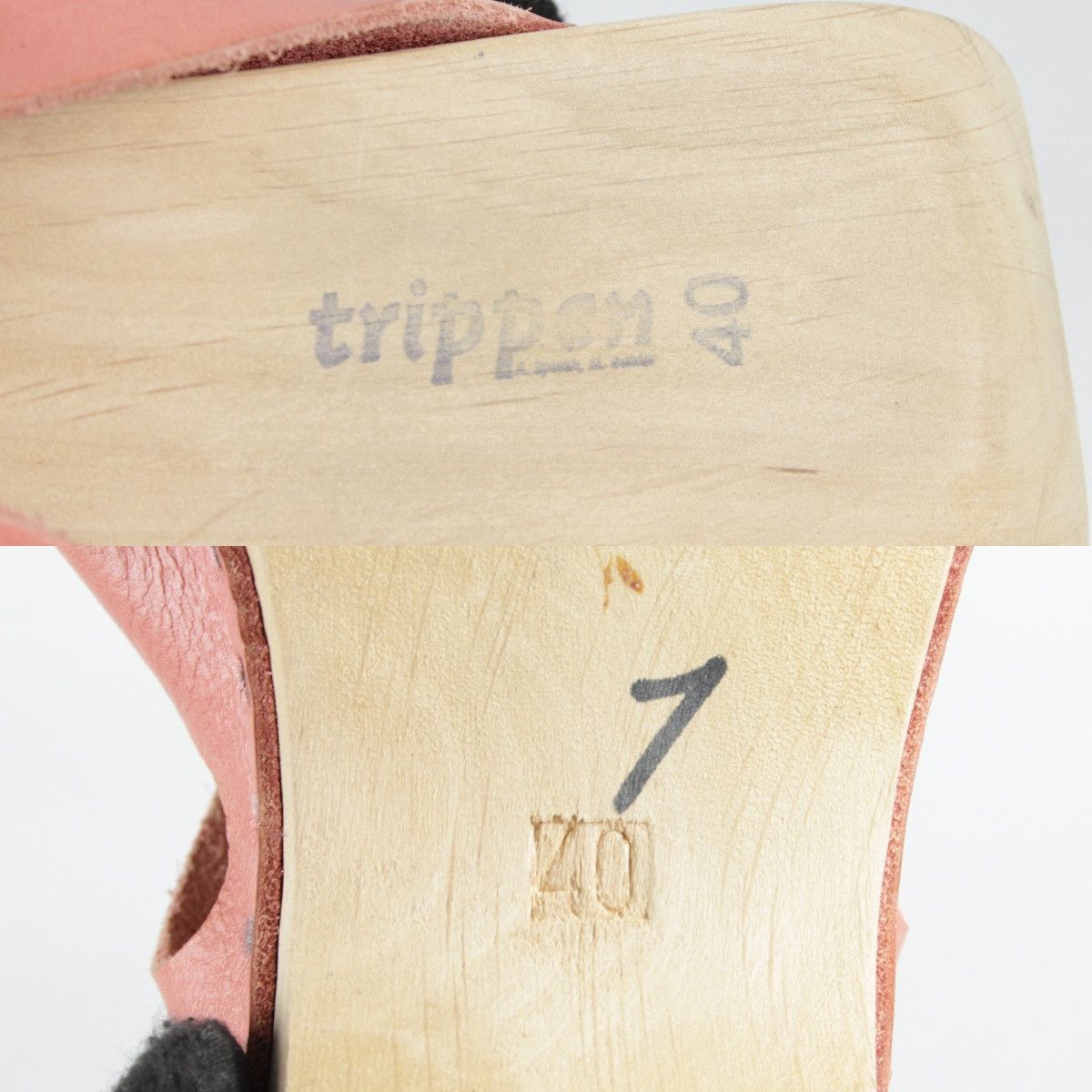 Trippen Leather Wood Sabo Avant Garde Sandals Size US 10 / IT 40 - 10 Thumbnail