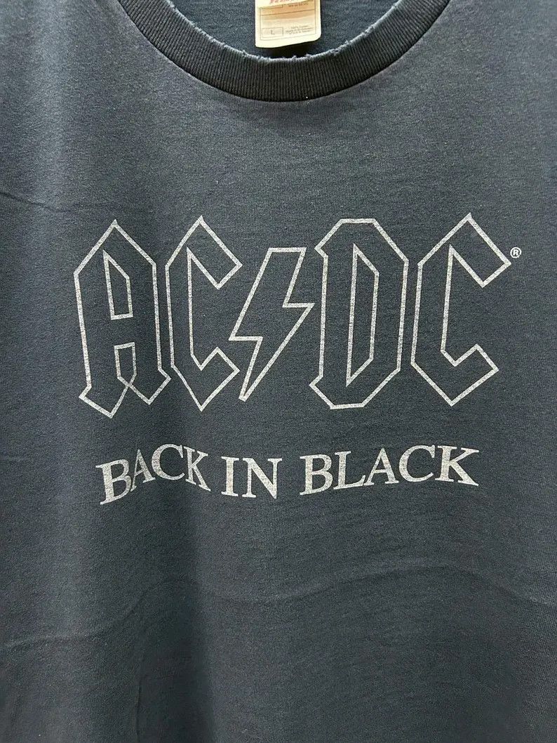AC/DC Vintage 2000s ACDC tshirt size L Size US L / EU 52-54 / 3 - 3 Thumbnail
