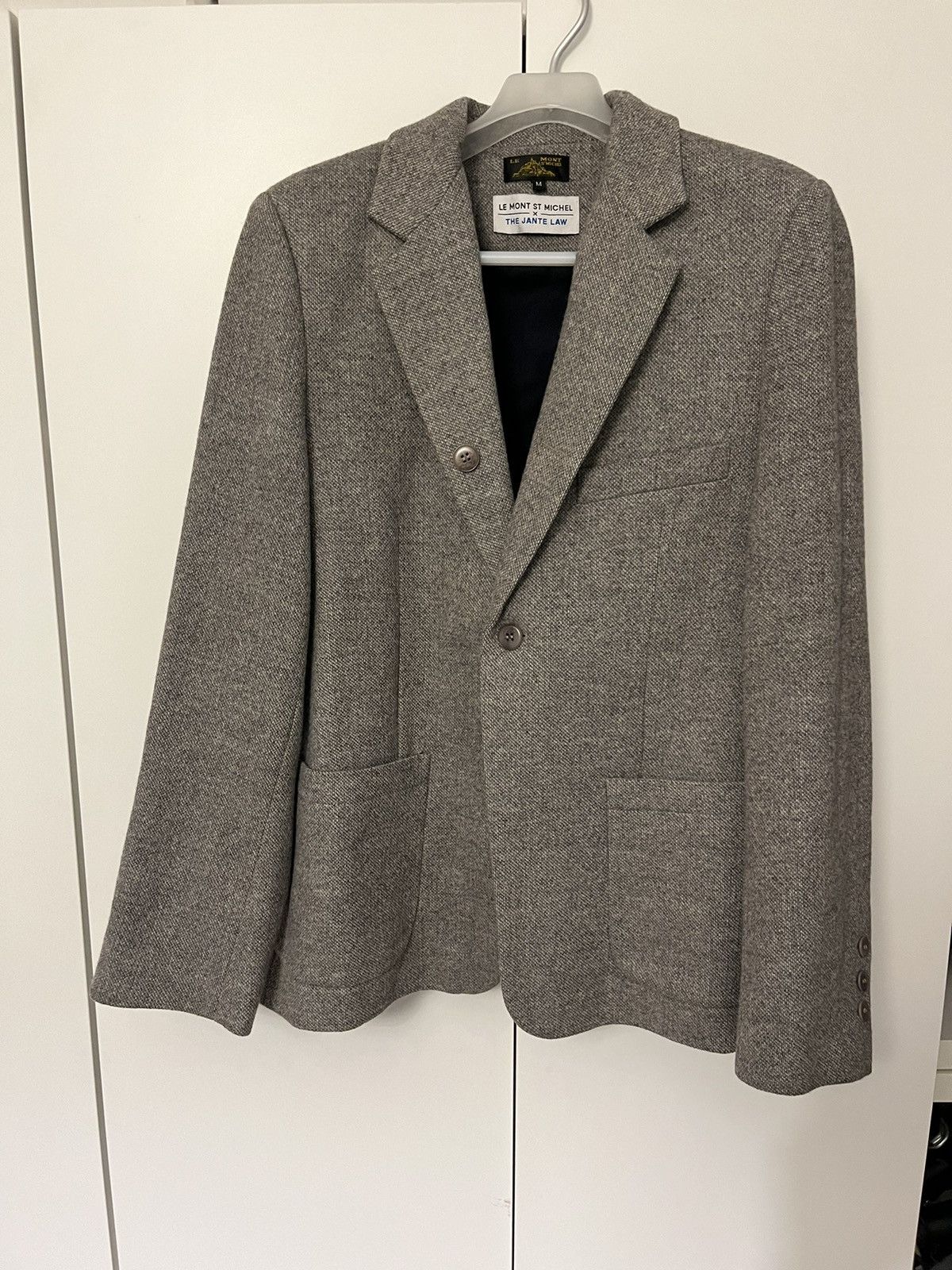 image of Le Mont St Michel Jacket in Grey, Men's (Size Medium)