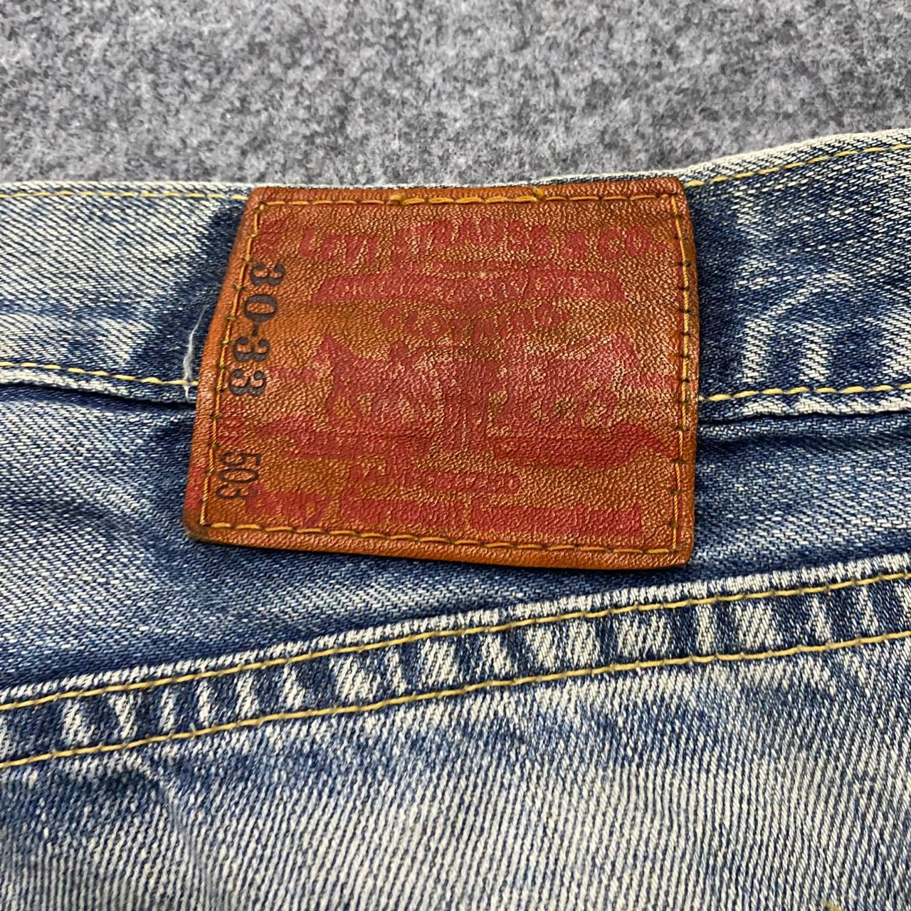 Japanese Brand 💥Vintage Levis 503 Distressed Denim Kurt Cobain Style Size US 32 / EU 48 - 15 Thumbnail