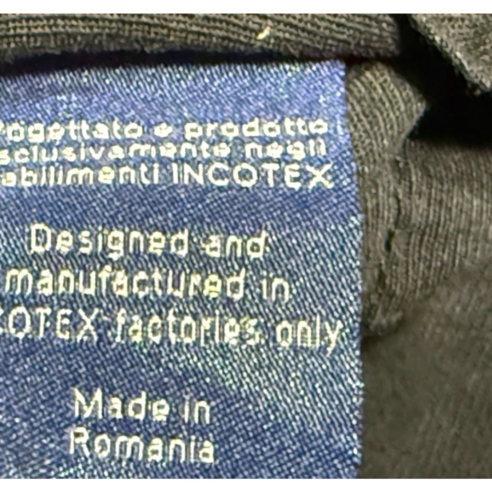 Incotex INCOTEX Mens Blue Corduroy Pants 36x33 Flat Front Chino 90s Preppy Size US 36 / EU 52 - 6 Thumbnail