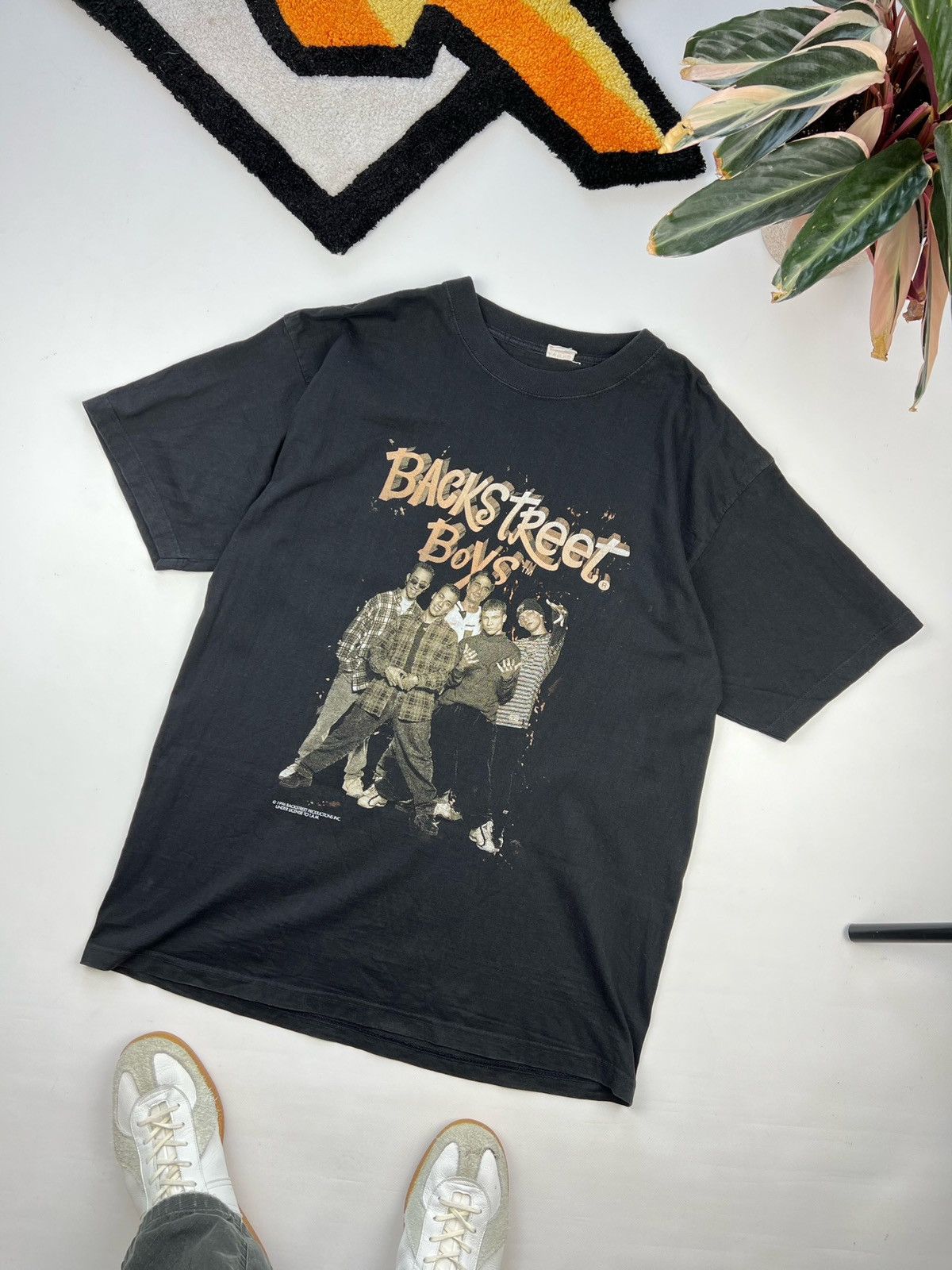 image of Band Tees x Thrift Vintage 1996 Backstreet Boys Tee in Black, Men's (Size XL)