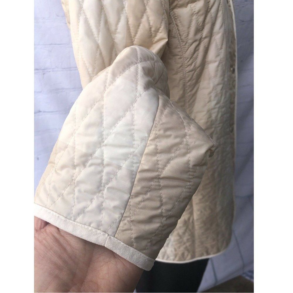 Other Goldix Beige Lightweight Lined Quilted Jacket Size UK 10 US Size S / US 4 / IT 40 - 8 Thumbnail