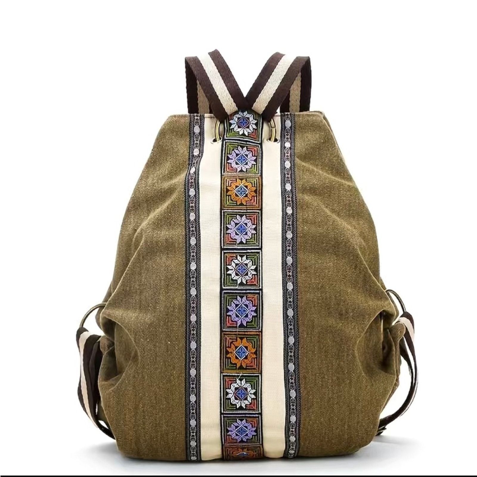Other Embroidered Canvas Backpack high quality witchy core granola Size ONE SIZE - 2 Thumbnail