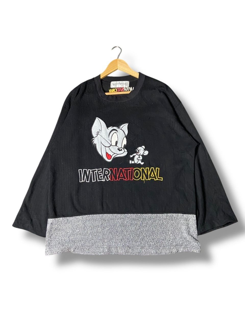 Japanese Brand Worldsports Tom & Jerry Embroidered Long Sleeve Tee (161) Size US M / EU 48-50 / 2 - 1 Thumbnail