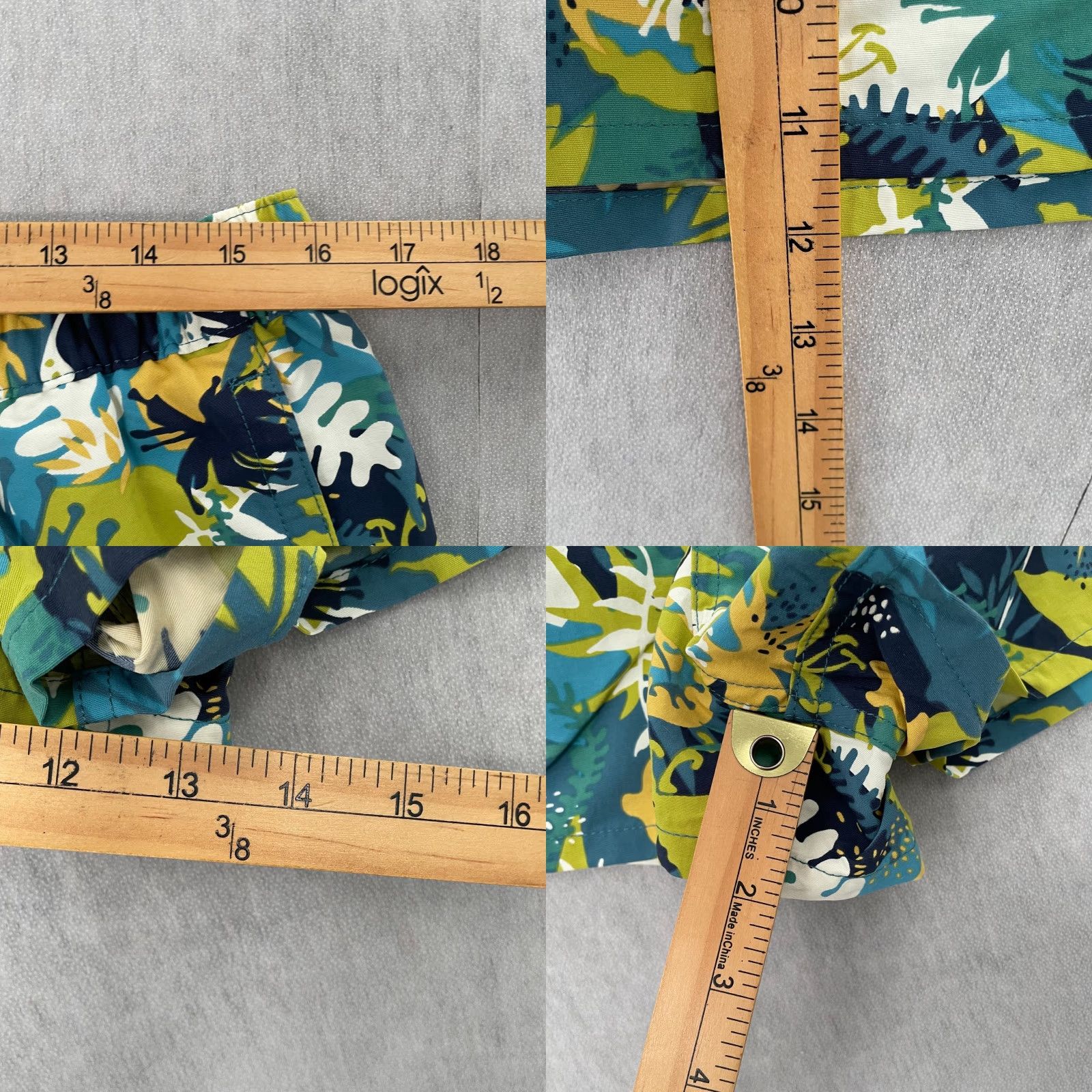 Patagonia Patagonia Shorts Womens L Green Floral Barely Baggies 2" Short Ladies L Chino Nylon Lightweight Outdoor Hiking Womens Size 36" / US 14 / IT 50 - 8 Thumbnail
