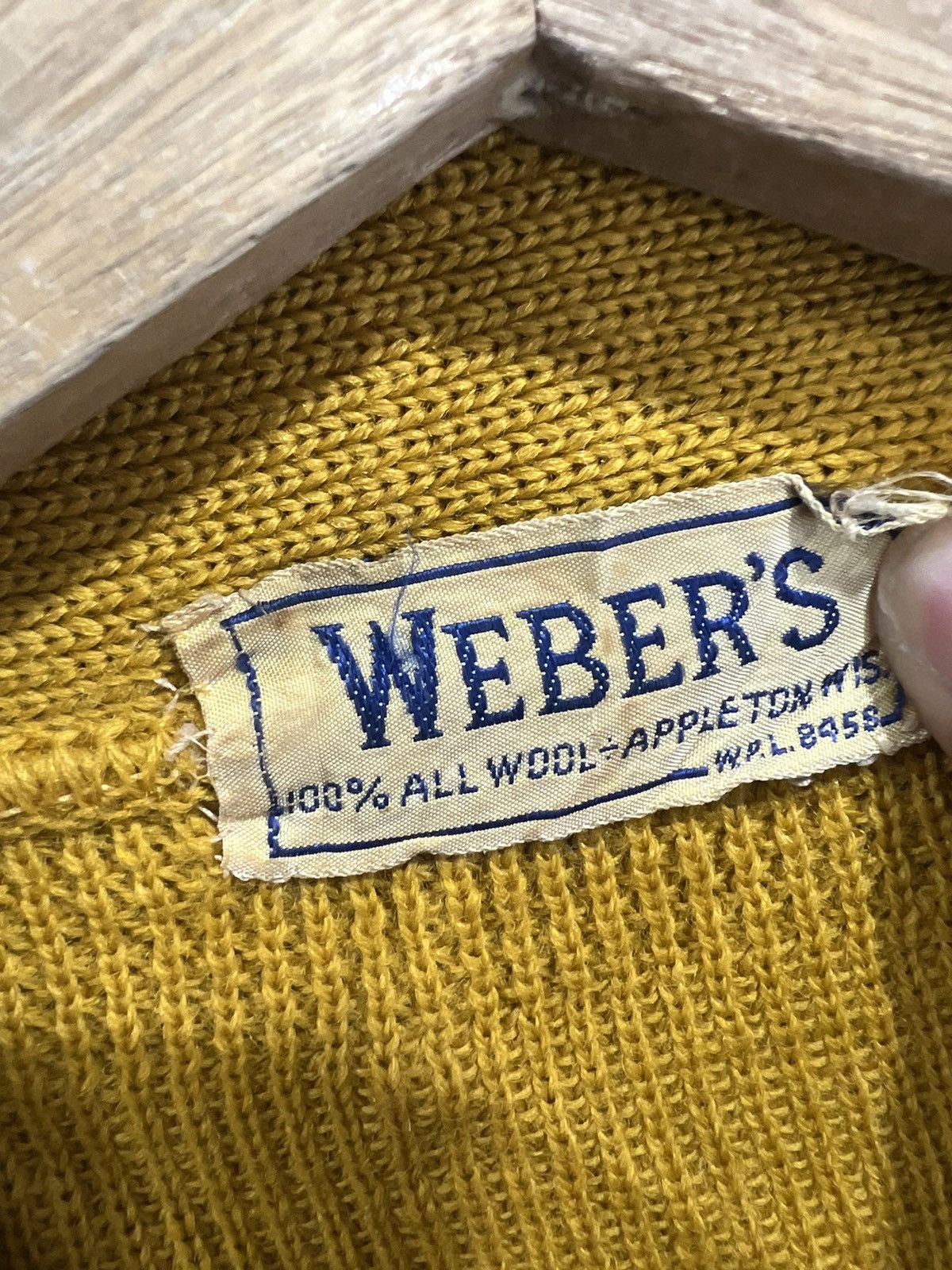 Vintage Vintage 1960s Weber Cardigan Knit Sweater Size US S / EU 44-46 / 1 - 5 Thumbnail