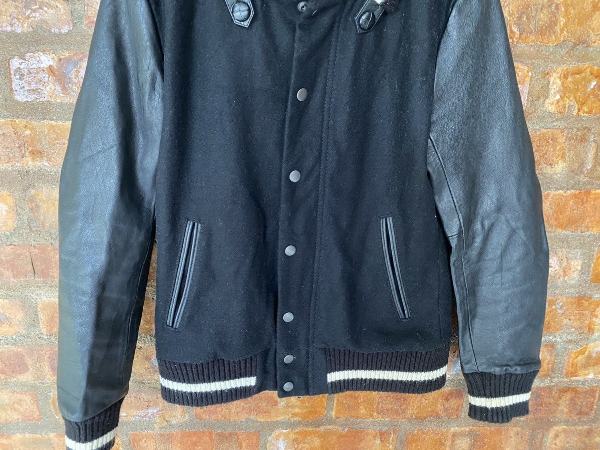 NANO universe Iconic Nano Universe Black Leather varsity Jacket Size US M / EU 48-50 / 2 - 4 Thumbnail
