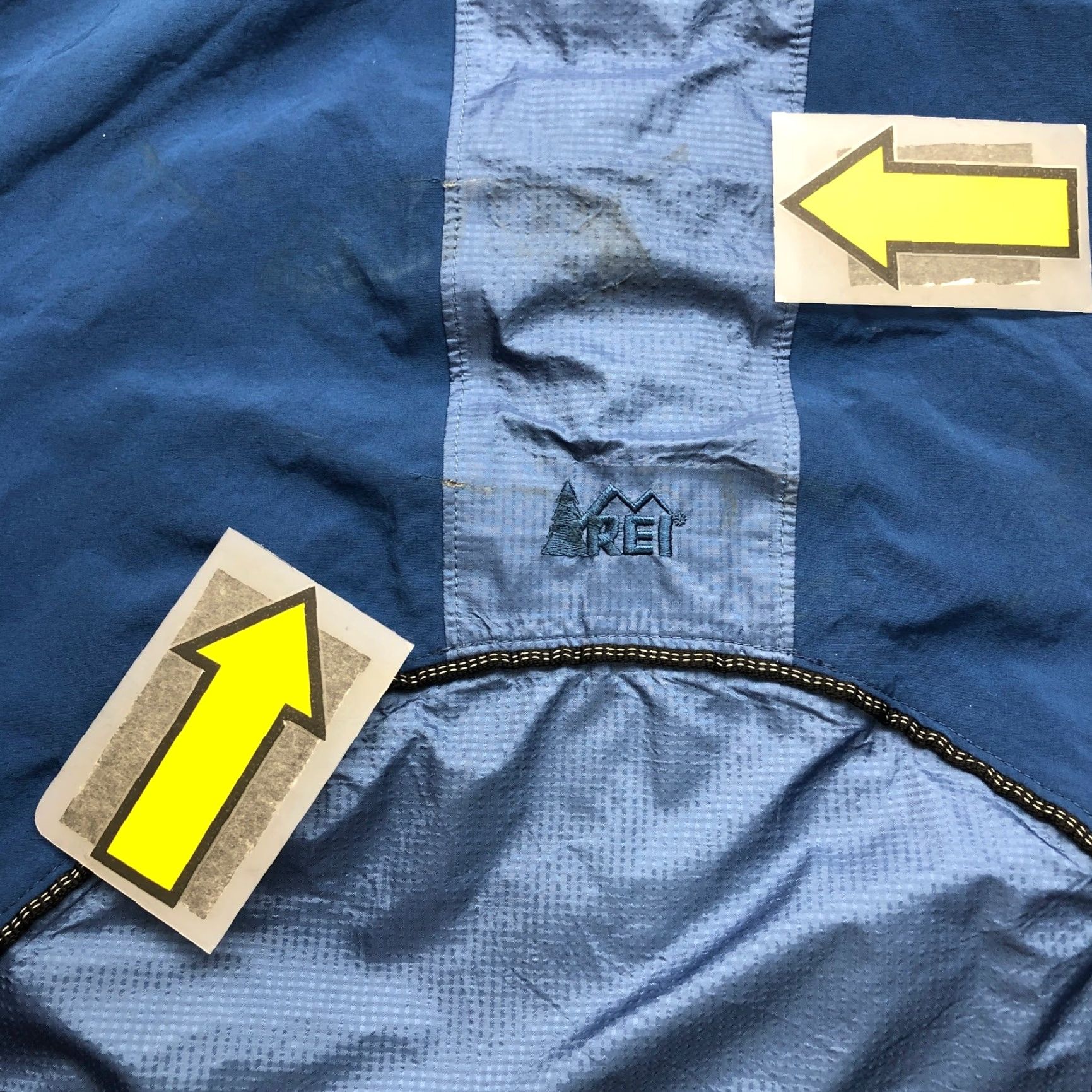 Vintage REI Elements E1 Waterproof Nylon Shell Jacket Womens Small Full Zip Hooded Blue Solid Logo Zipper Long Sleeve Size S / US 4 / IT 40 - 4 Thumbnail