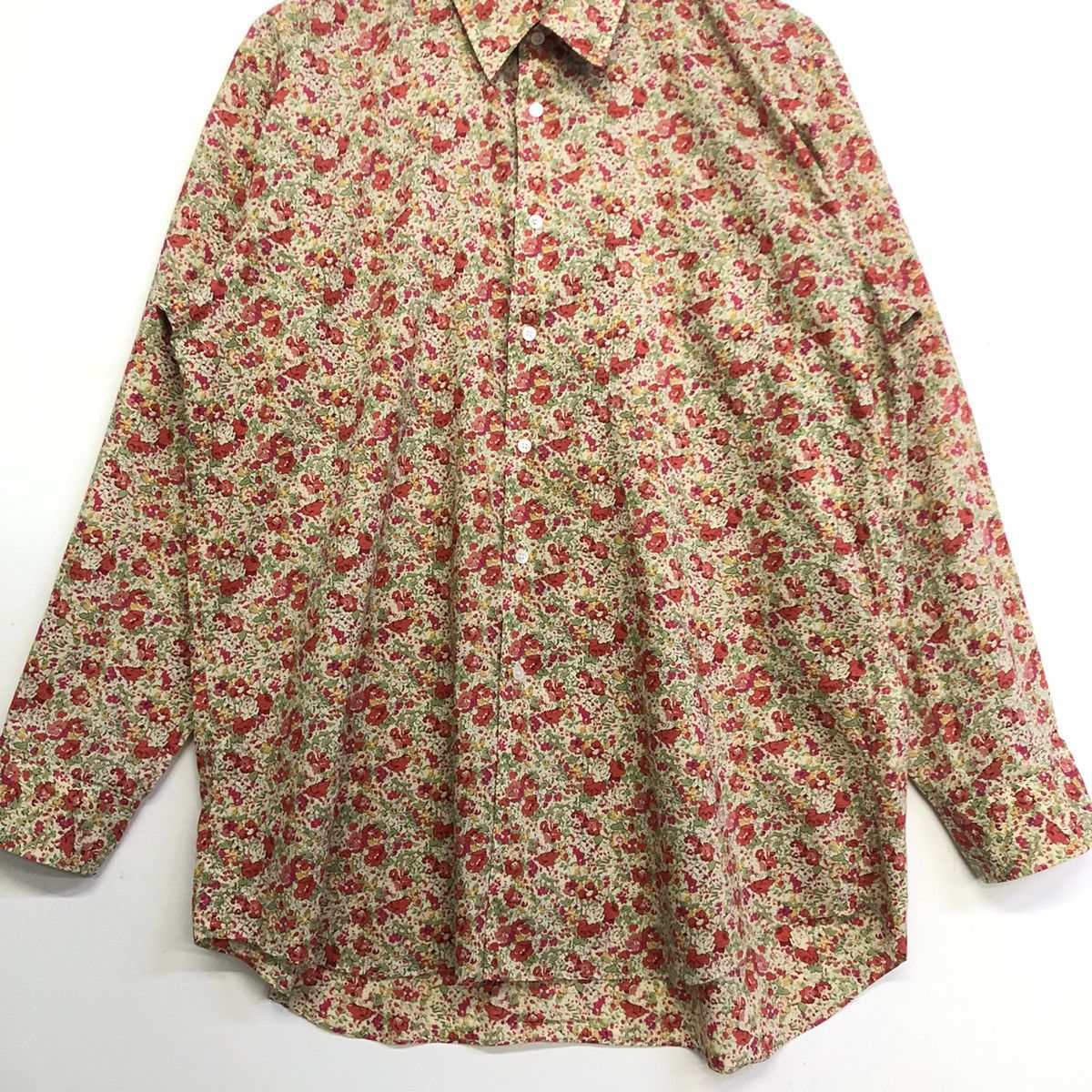 Comme des Garcons Homme Deux COMME des GARÇONS HOMME DEUX FLORAL LIBERTY BUTTON SHIRT Size US L / EU 52-54 / 3 - 3 Thumbnail
