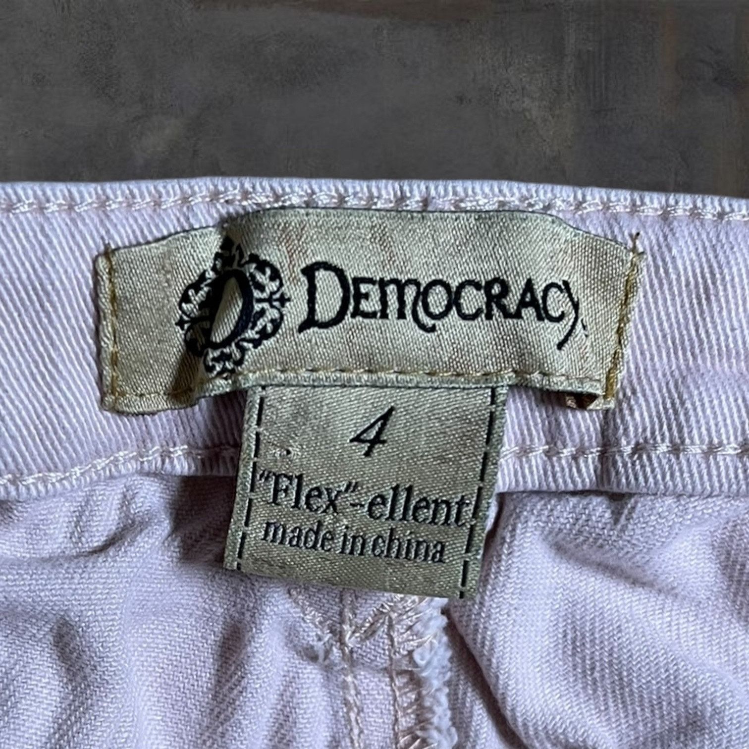 Other Democracy "Flex"-ellent Light Pink Jeans Woman's 4 Stretch Size 27" / US 4 / IT 40 - 3 Thumbnail
