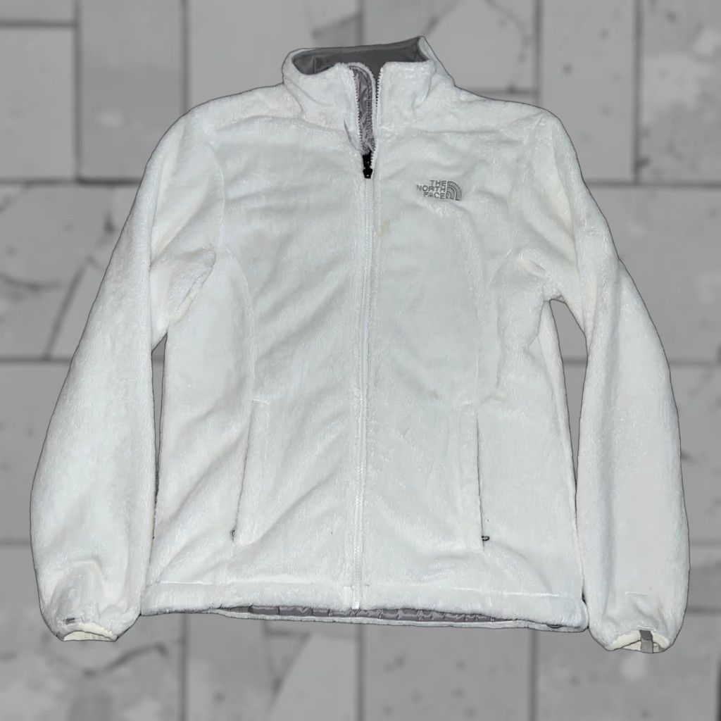 The North Face The North Face White Full Zip Fleece Jacket Womens Size S Size S / US 4 / IT 40 - 1 Thumbnail