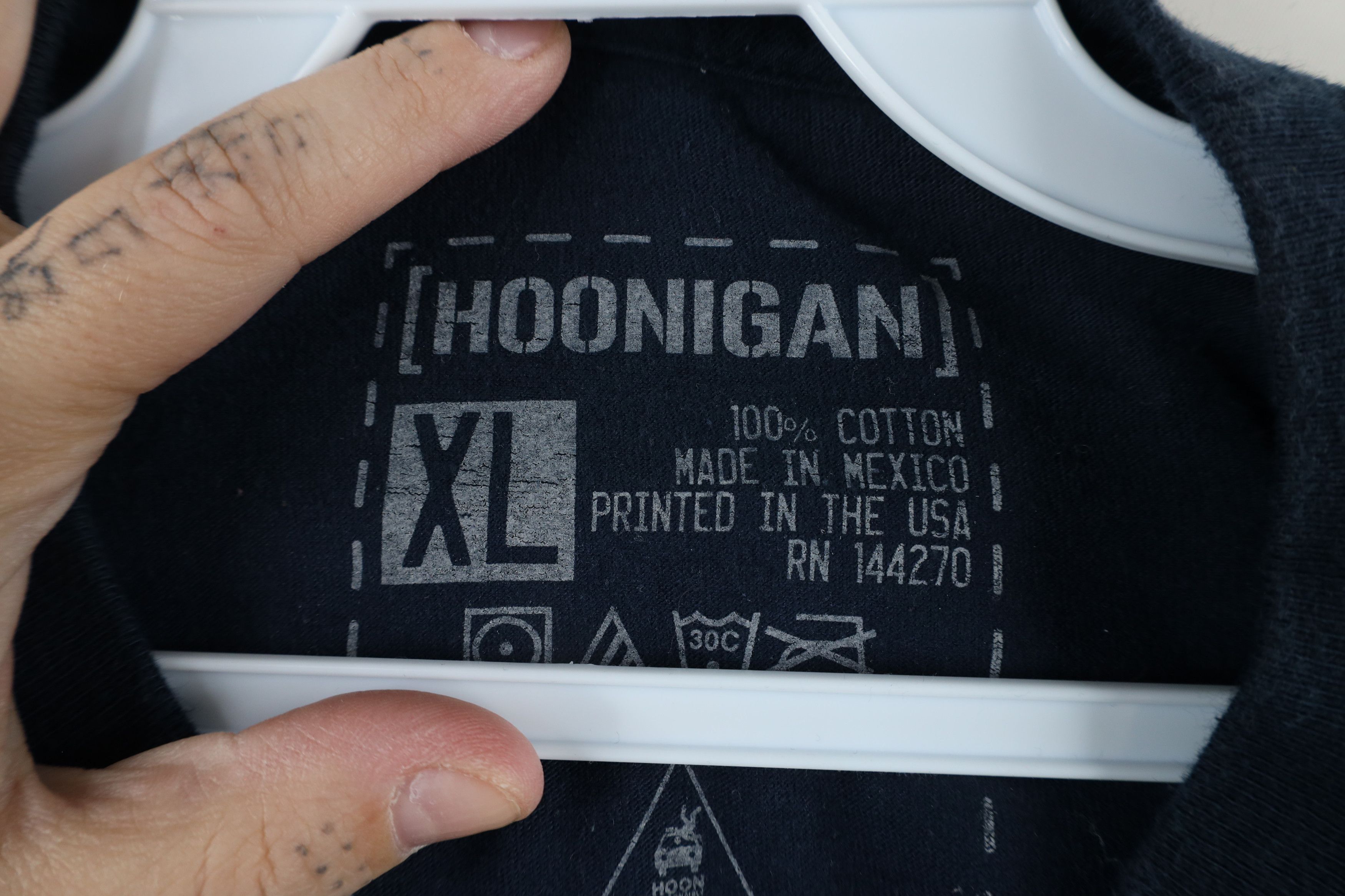 Vintage Vintage Hoonigan Industries Racing Block Rally Car T-Shirt Size US XL / EU 56 / 4 - 5 Thumbnail