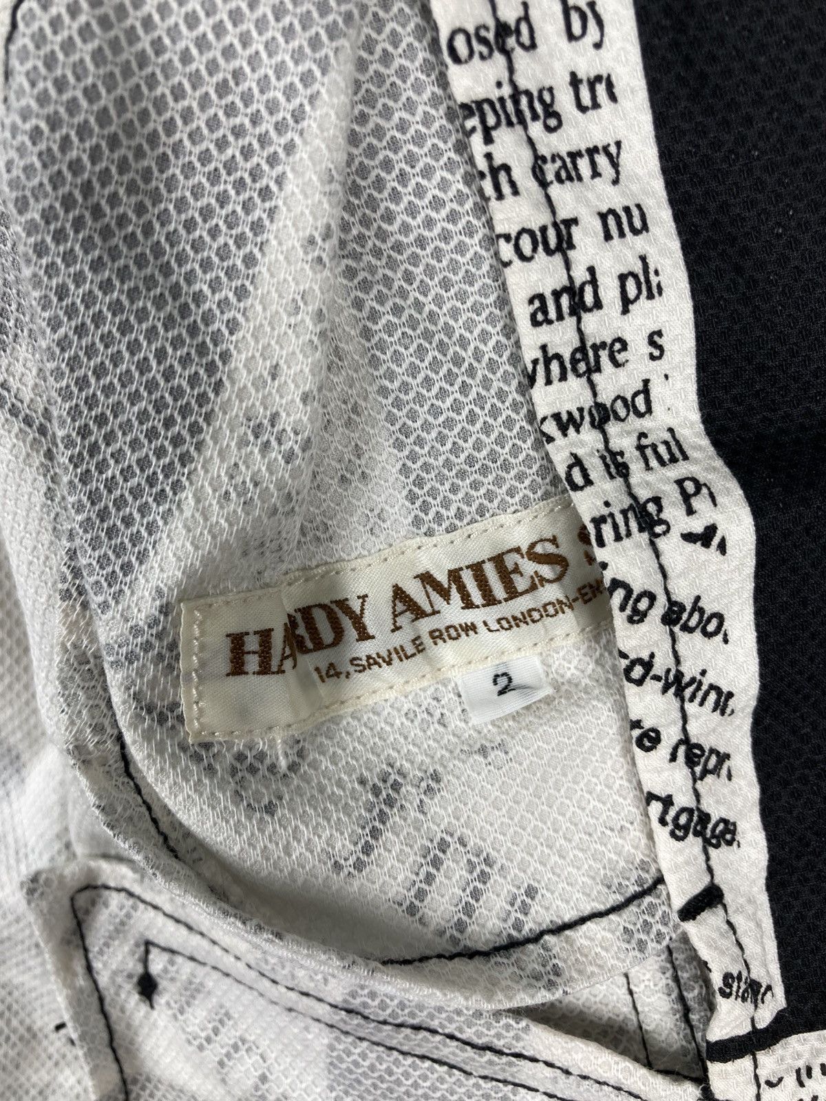 Hardy Amies Vintage Hardy Amies London Newspaper Print Bike Jacket Size M / US 6-8 / IT 42-44 - 6 Thumbnail
