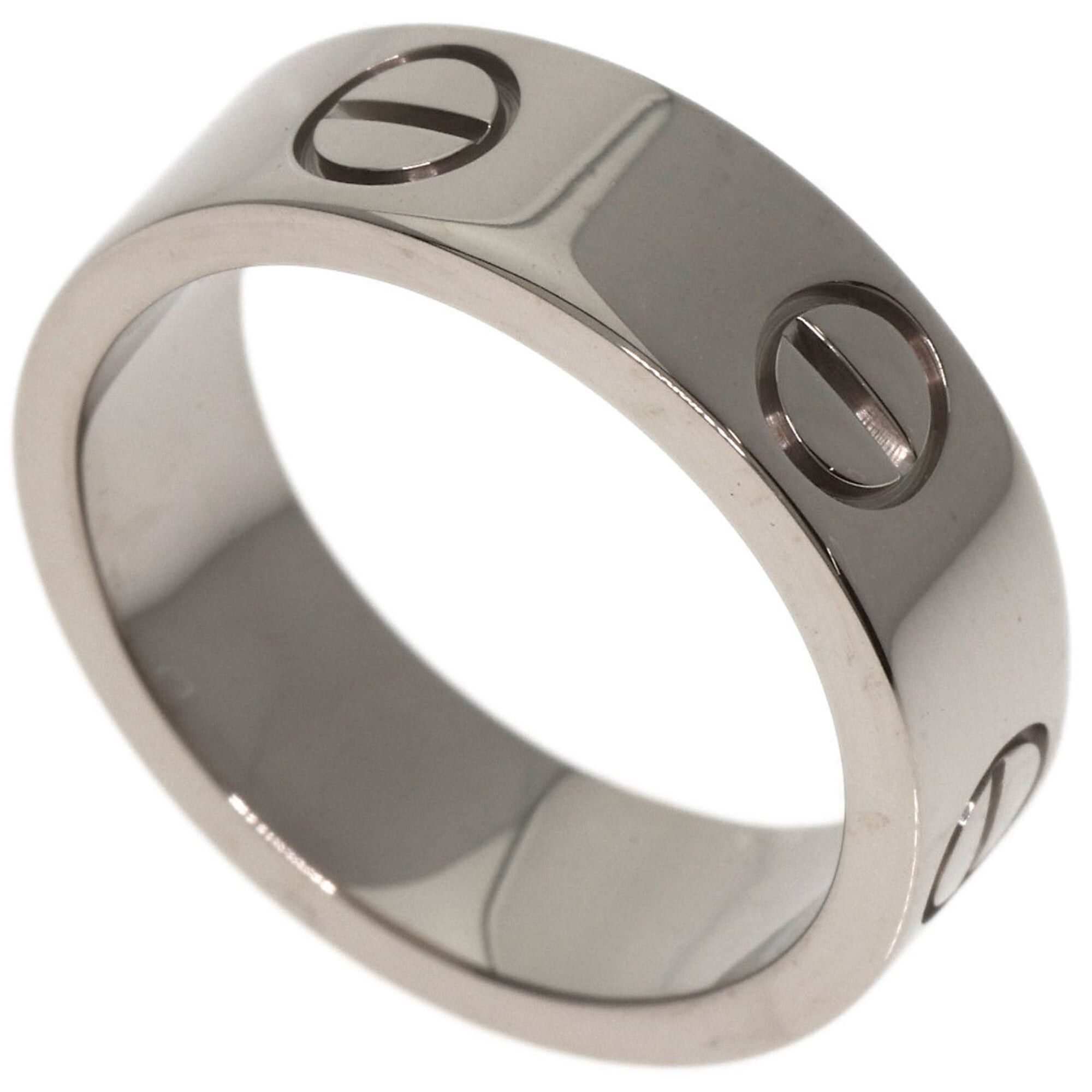Cartier Cartier Love Ring #49, 18K White Gold, Women's Ring, CARTIER Size ONE SIZE - 1 Thumbnail