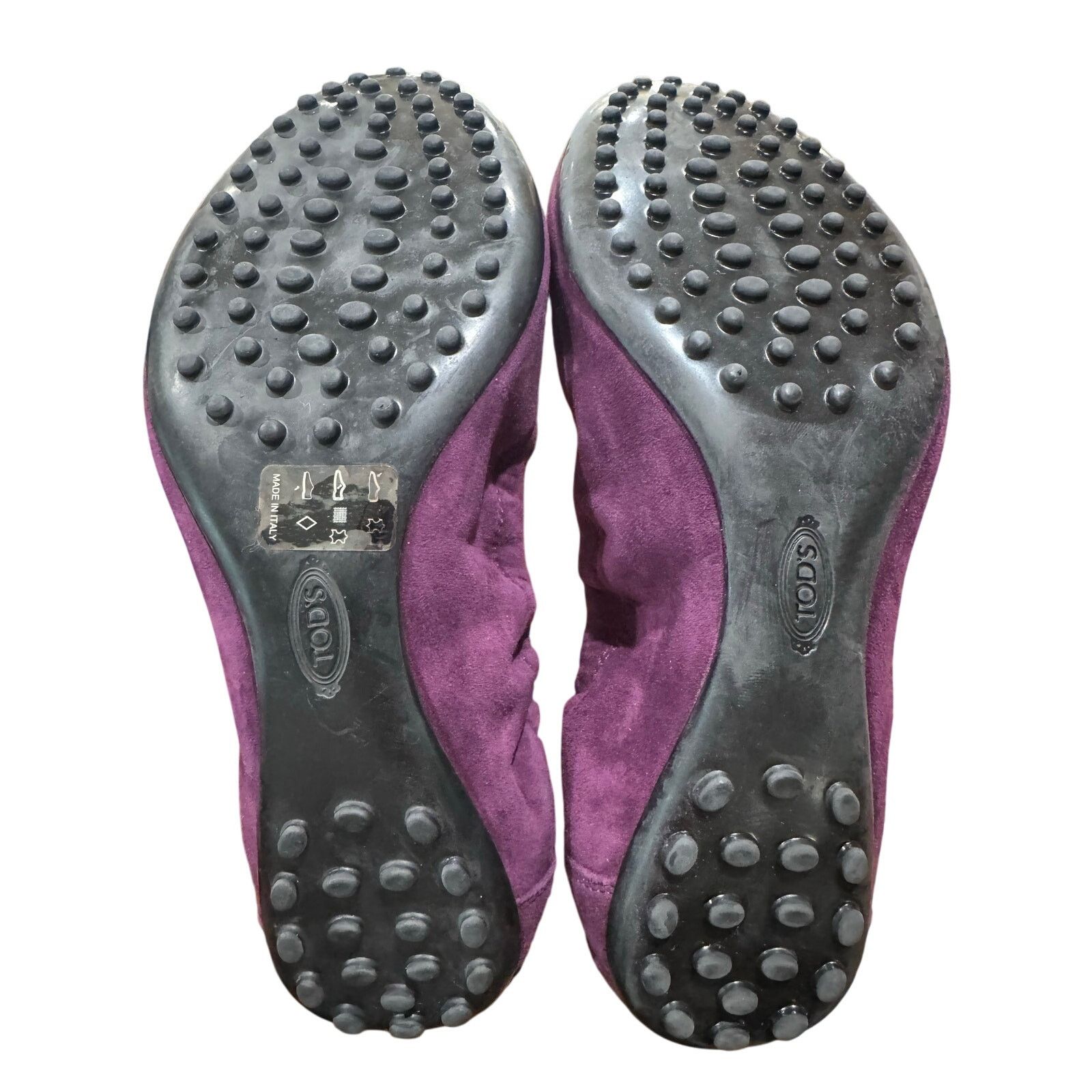Tod's Tods Purple Suede Ballerina Dee Laccetto Ballet flats sz. 38 Size US 8 / IT 38 - 9 Thumbnail