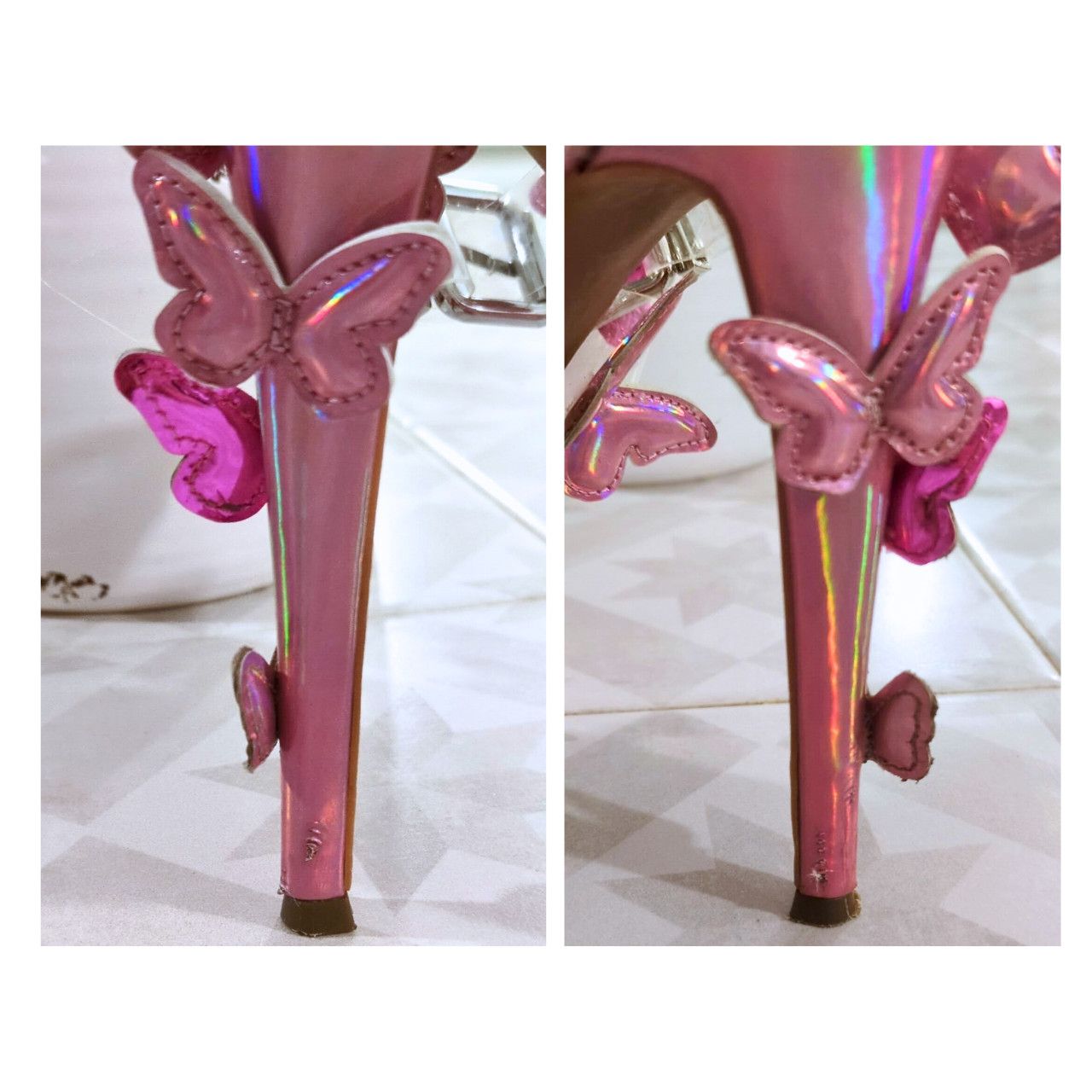 Dolls Kill Dolls Kill Sugar Thrillz "Sweet Butterfly Baby" Pink Heels Size US 9 / IT 39 - 3 Thumbnail